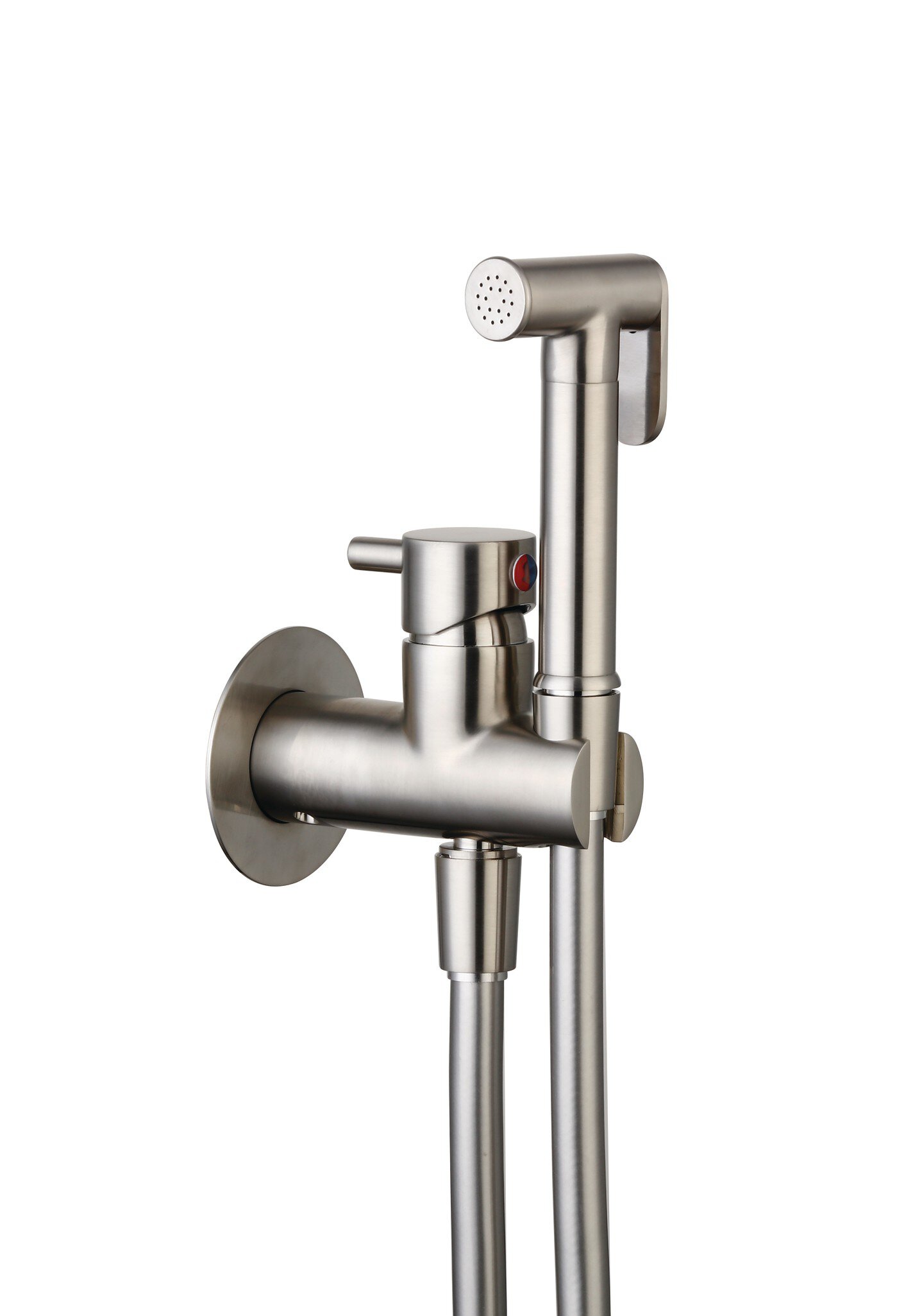Grifo de bidet Baho Suma 7 para pared acero mate