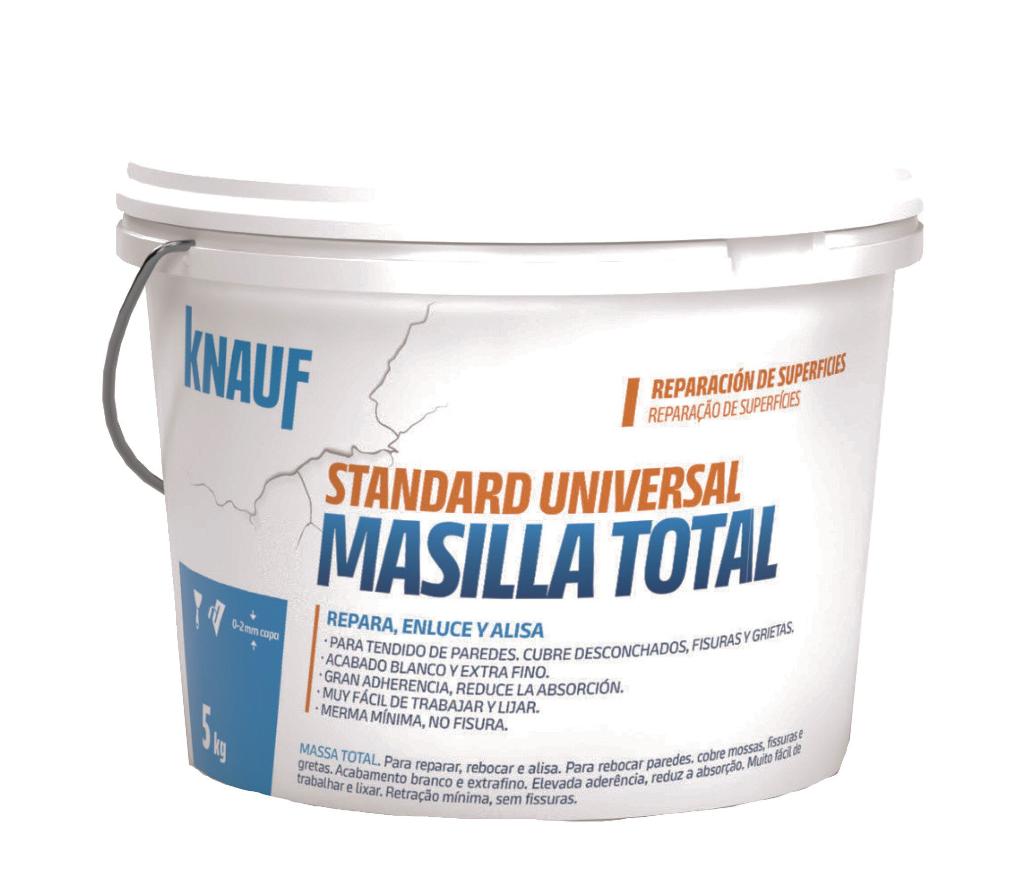 Cubo Masilla Standard Universal. todo en uno repara. enluce y alisa 5kg (863919) D6