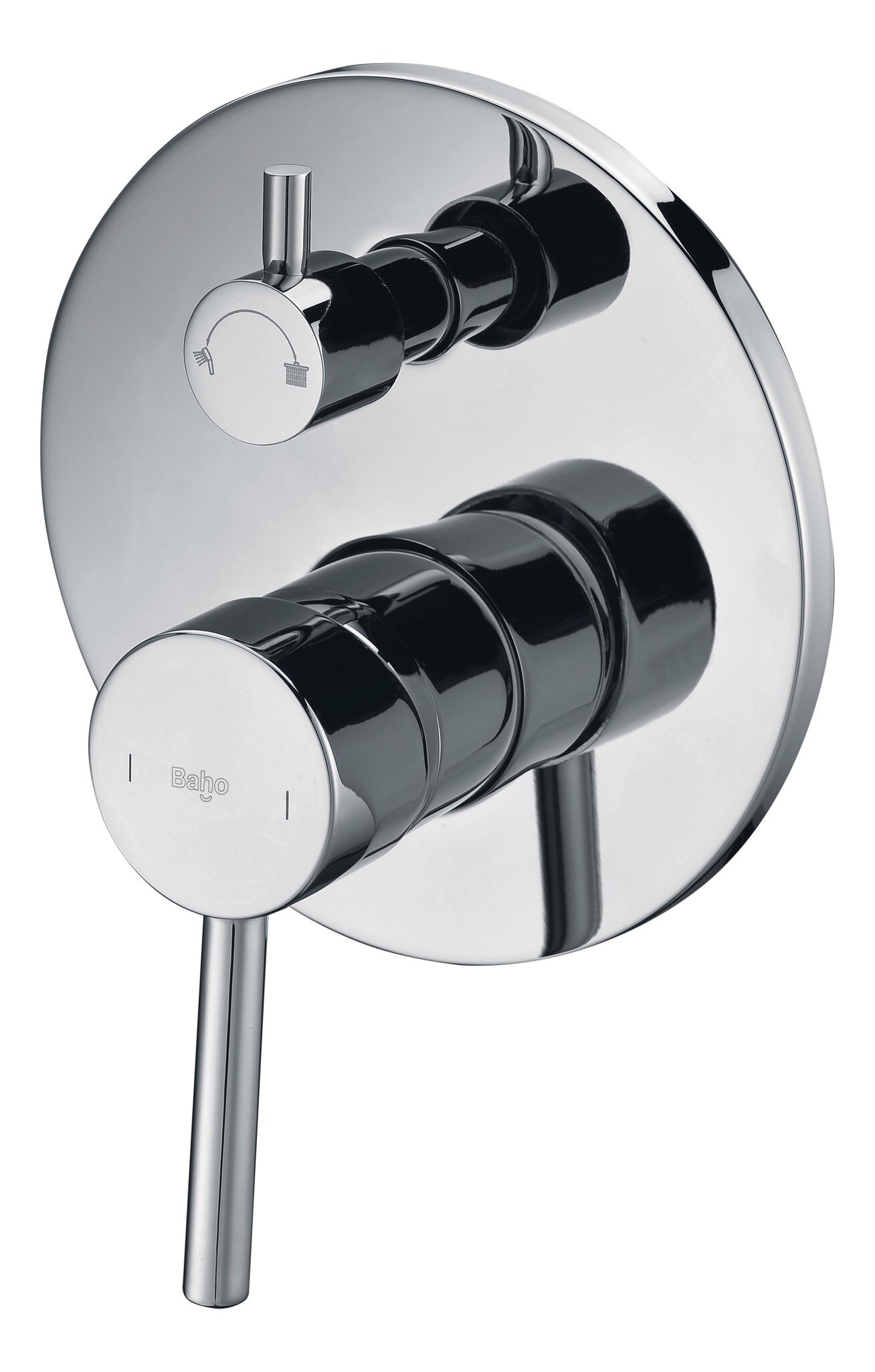 Grifo de ducha Baho Rondo empotrado 2 vias