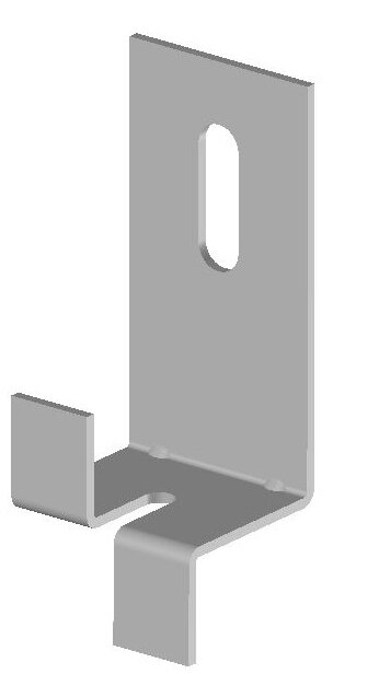 Caja Recense escuadra anclaje piedra inox. 40x12 central - 200un