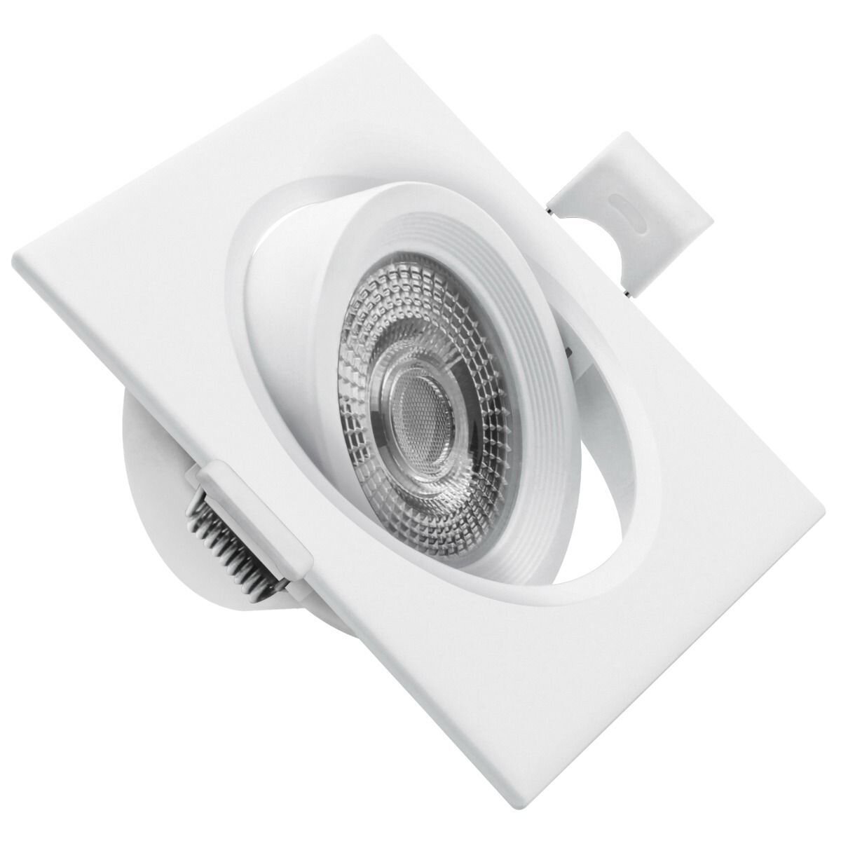 Pz. Matel aro led basculante cuadrado IP20 blanco 7w cct