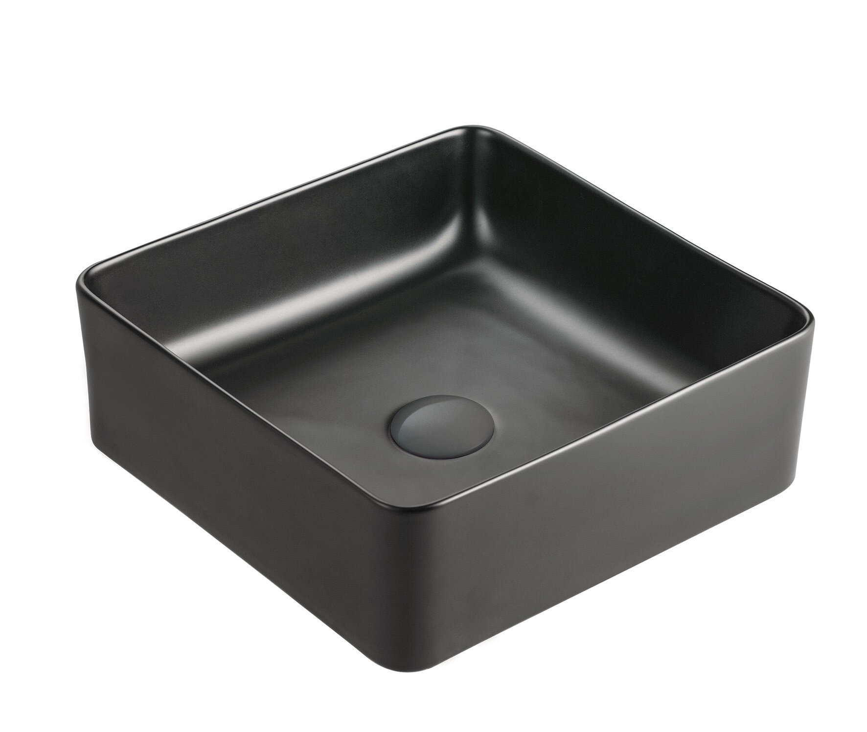 Lavabo Baho Montclair 36x36 negro mate