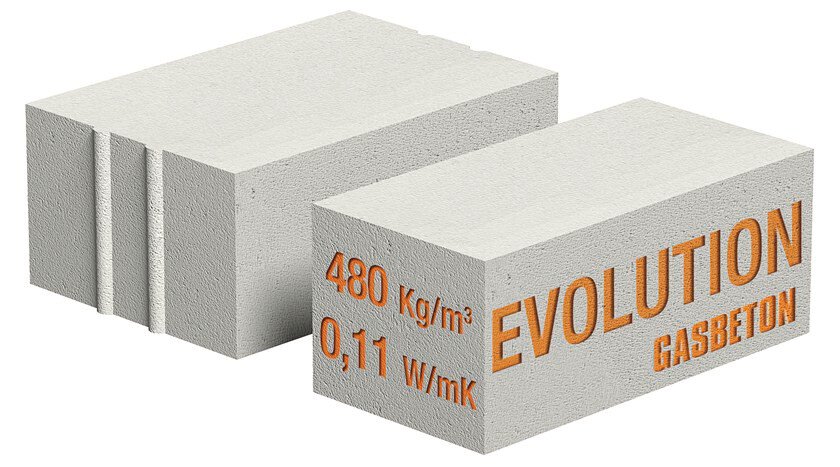 M2. Bloque de hormigon Gasbeton celular evolution 60x25x10
