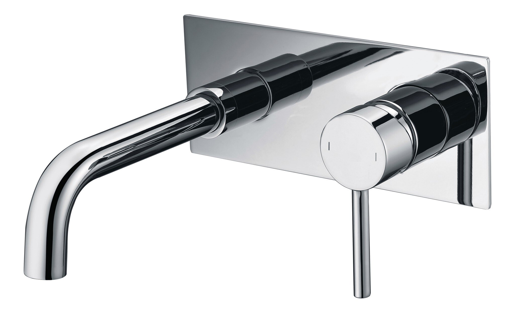 Grifo de lavabo empotrable Baho Rondo cromo