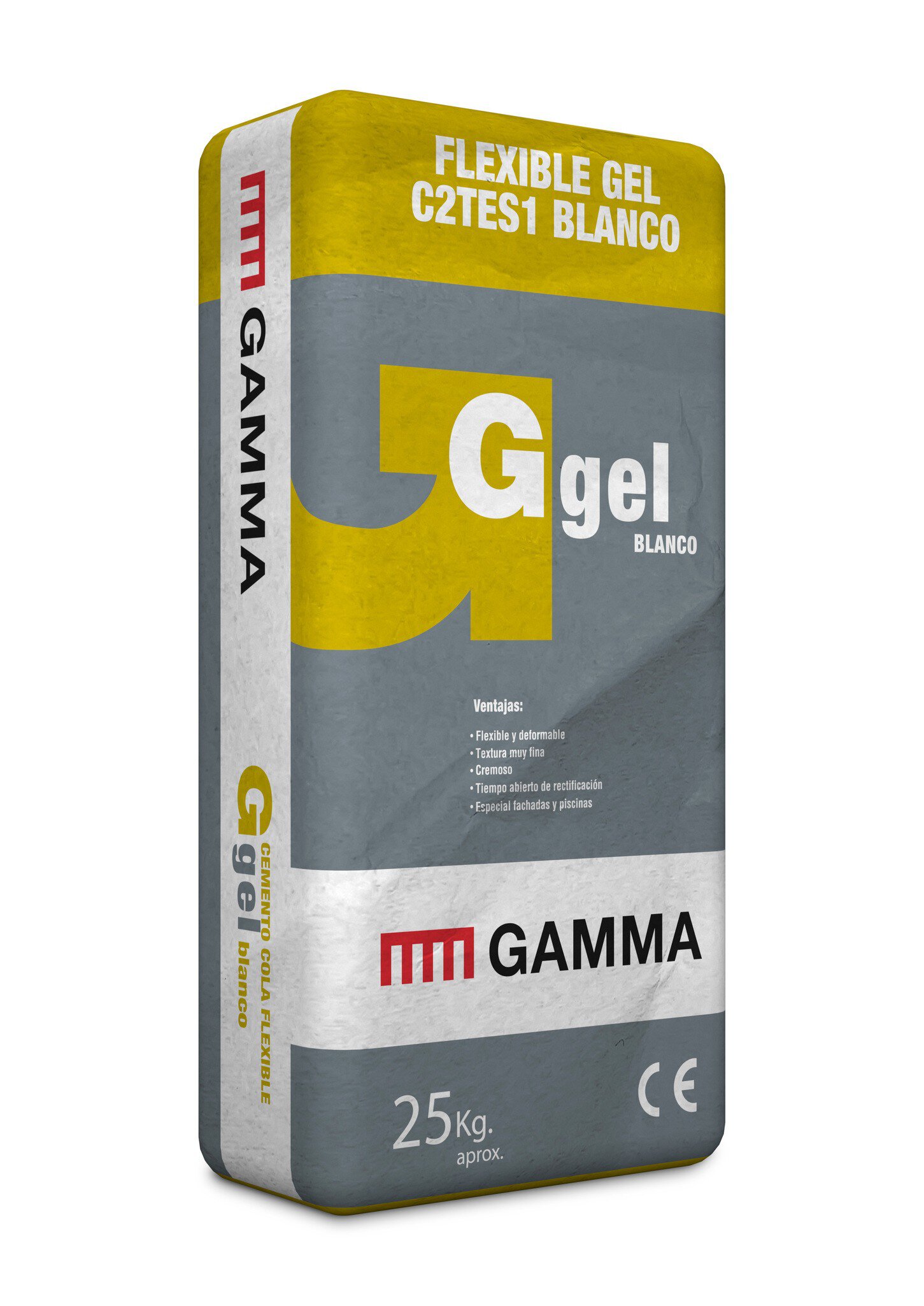 Saco Adhesivo Cementoso Gamma Ggel C2TES1 Blanco