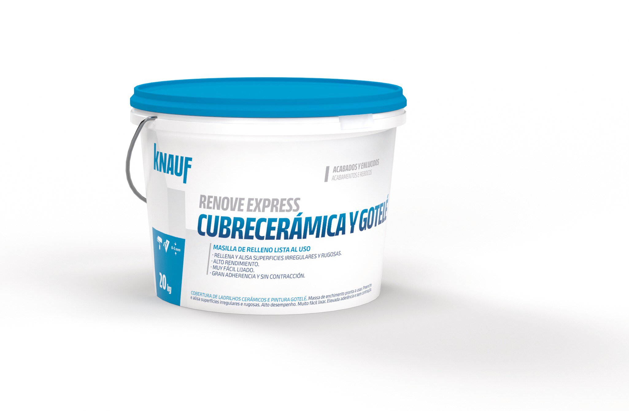 Cubo masilla multiusos Knauf renove express cubrecerámica y gotelé 20kg (857319) D2