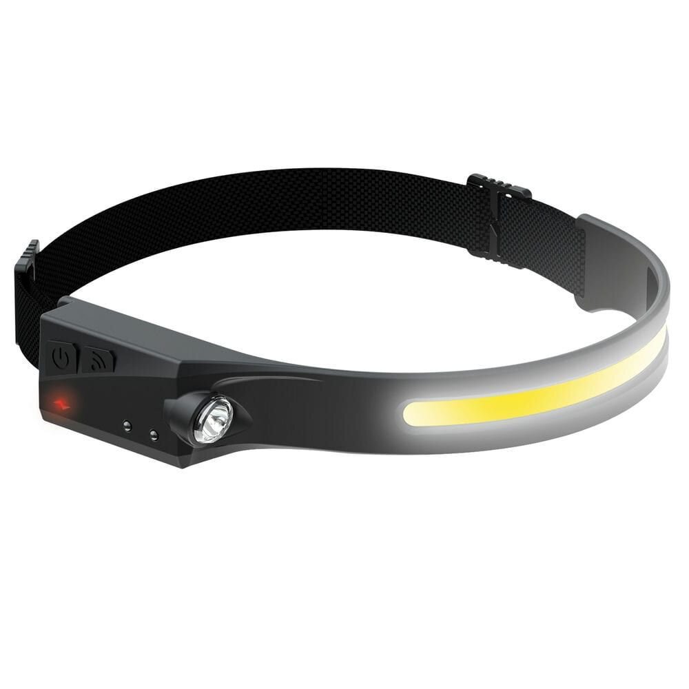 Pz. Linterna frontal con sensor led cob 8w y resistente a la lluvia IPX4