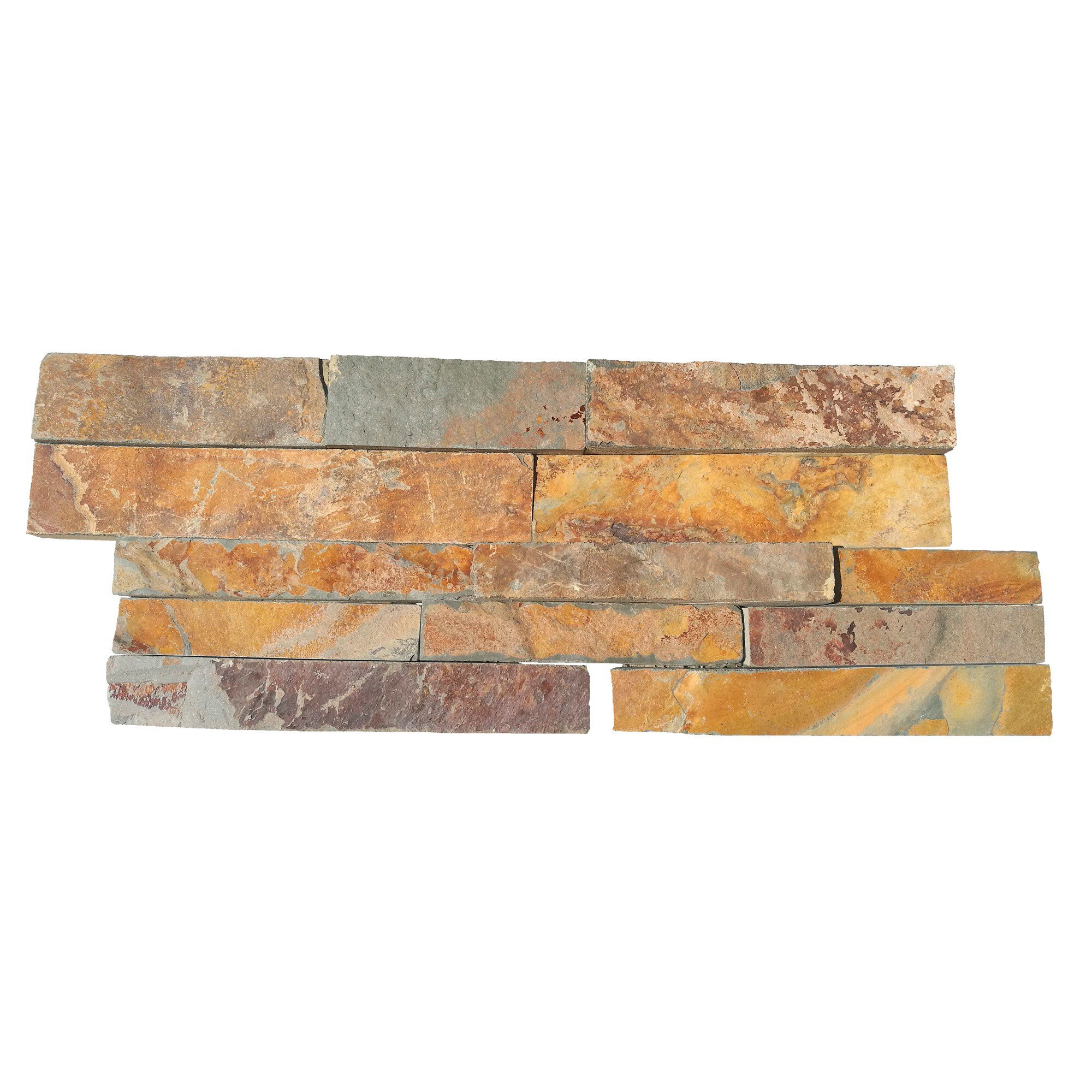 M2 piedra nat.india -z- 20x55 natural multicolor tono dorado (3 Pz/cj)