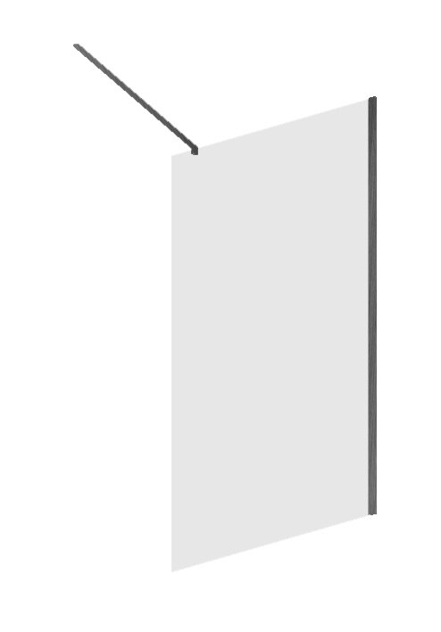 Mampara Baho Cala Gunmetal 120cm