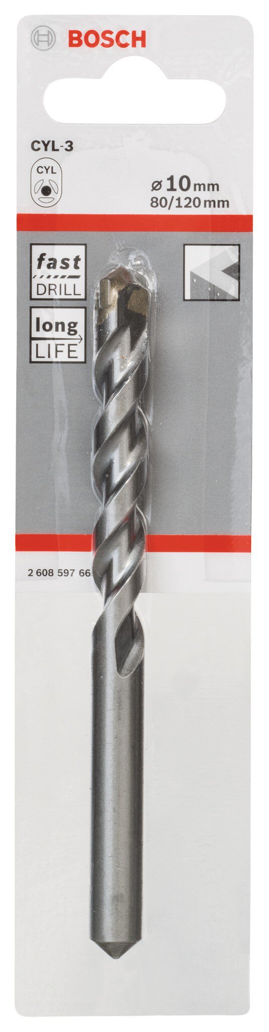 Pz.broca Bosch cyl-3 piedra 10x80x120