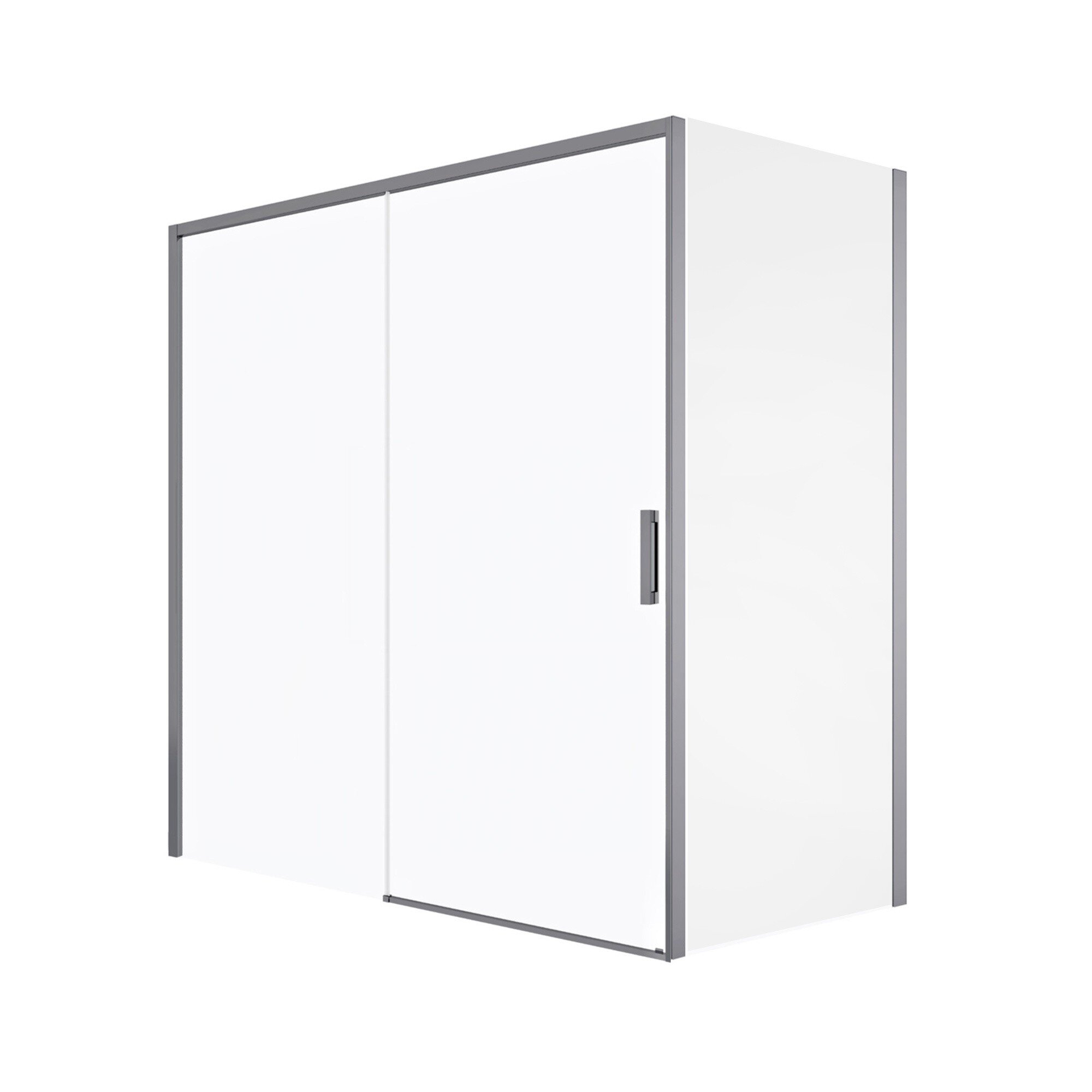Mampara Baho Palio ducha lateral transparente 195cm 88-89.5
