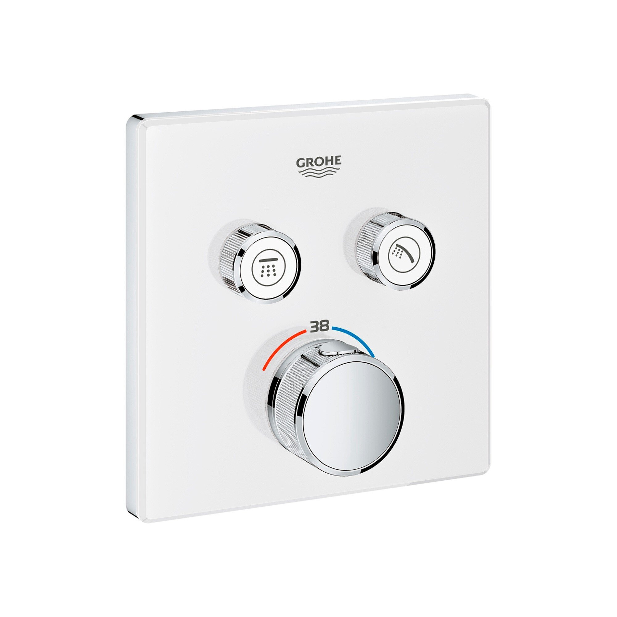 Grohe 29156LS0 termostato smartcontrol 2. cristal blanco cuadrado