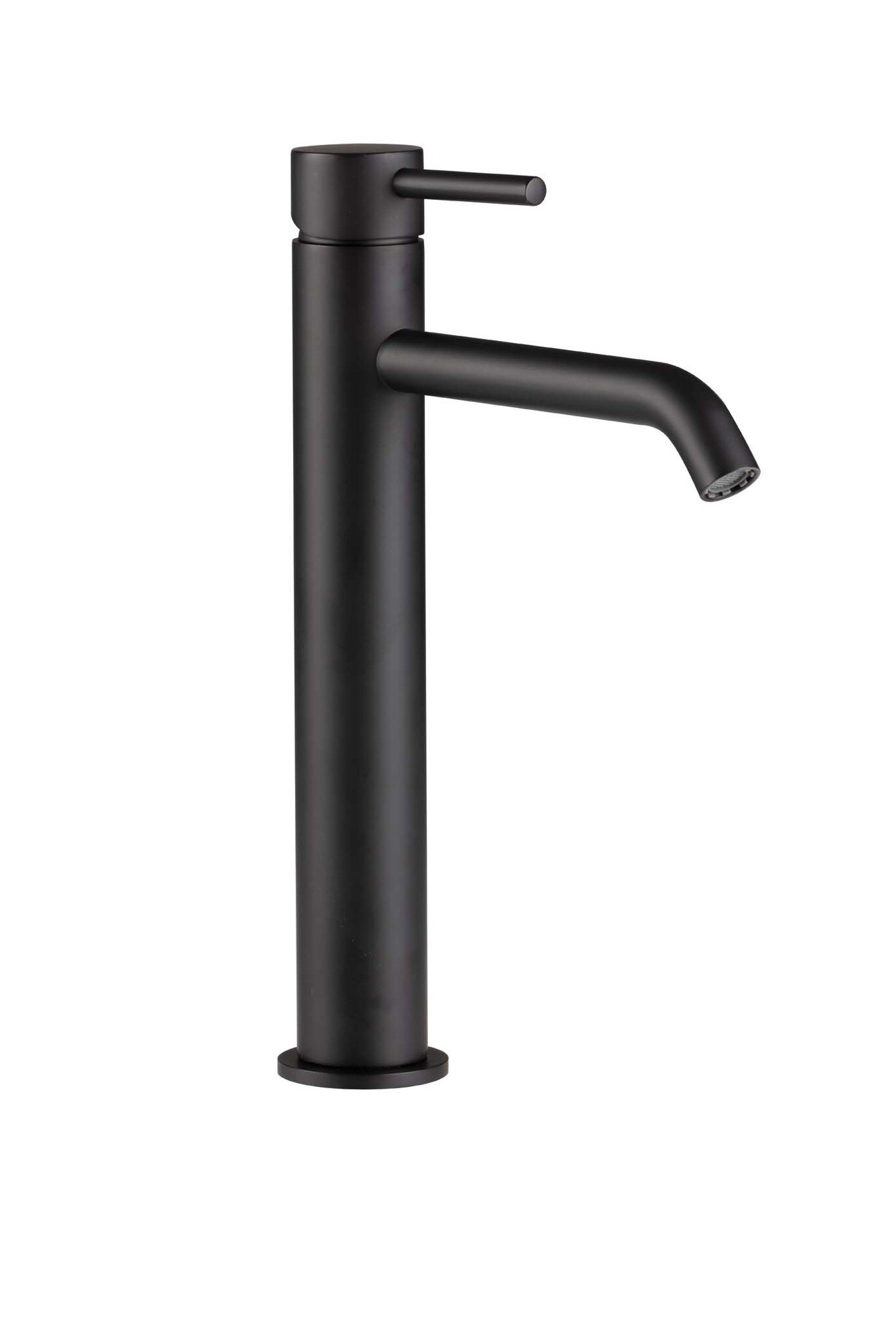 Grifo de lavabo caño alto Baho Rondo negro