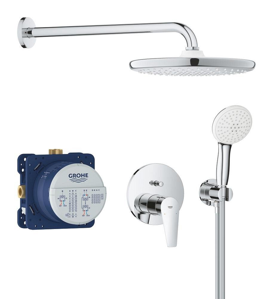 Grohe 25290000 New bundle empotrado Bauedge ducha mural 250