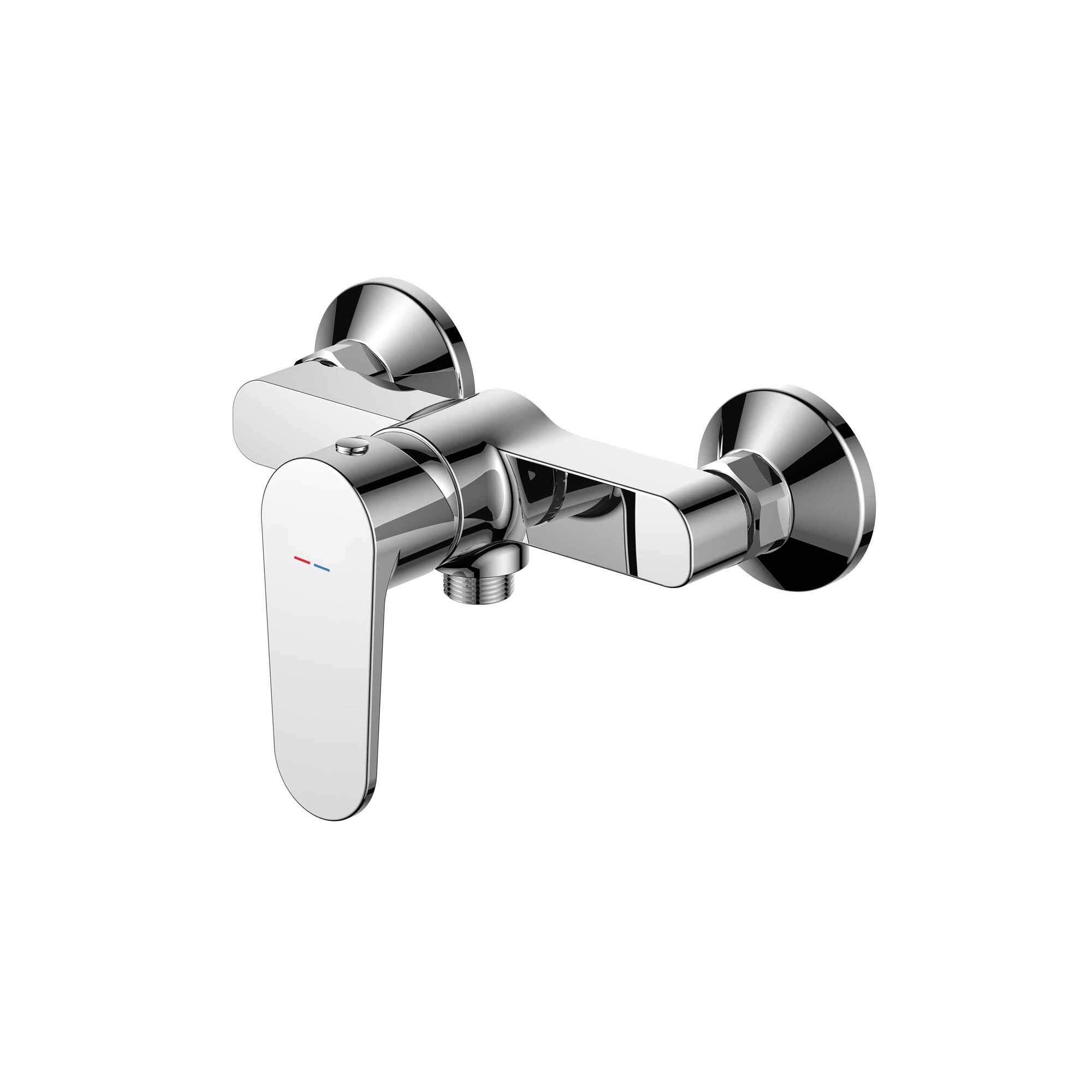 Grifo de ducha Baho Salve con accesorios cromo