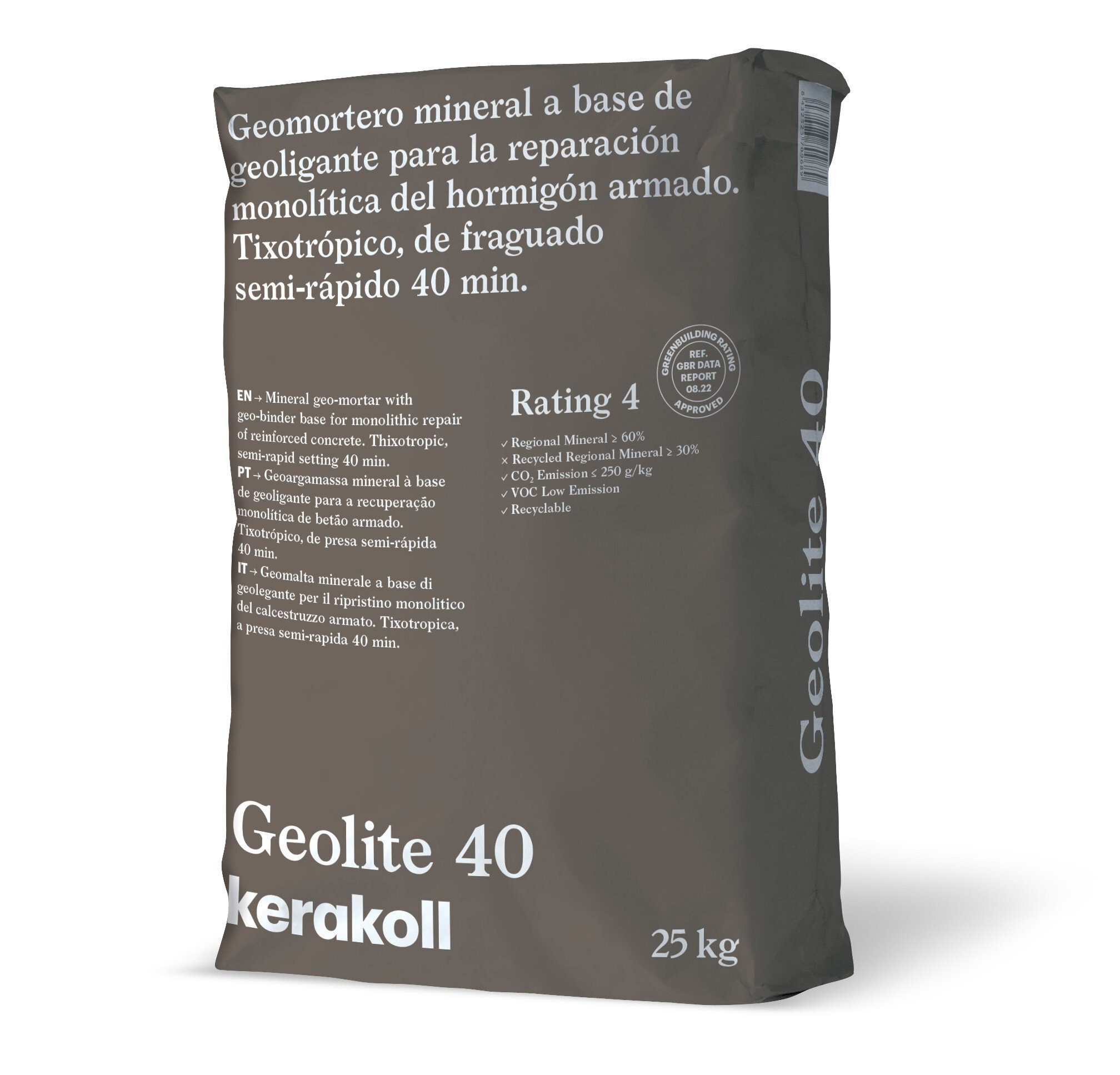 Saco Geomortero mineral reparador hormigon GEOLITE 40 ref. 70968