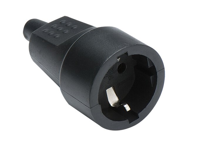 Pz.base Famatel 2104 tt 16a-250v caucho negro