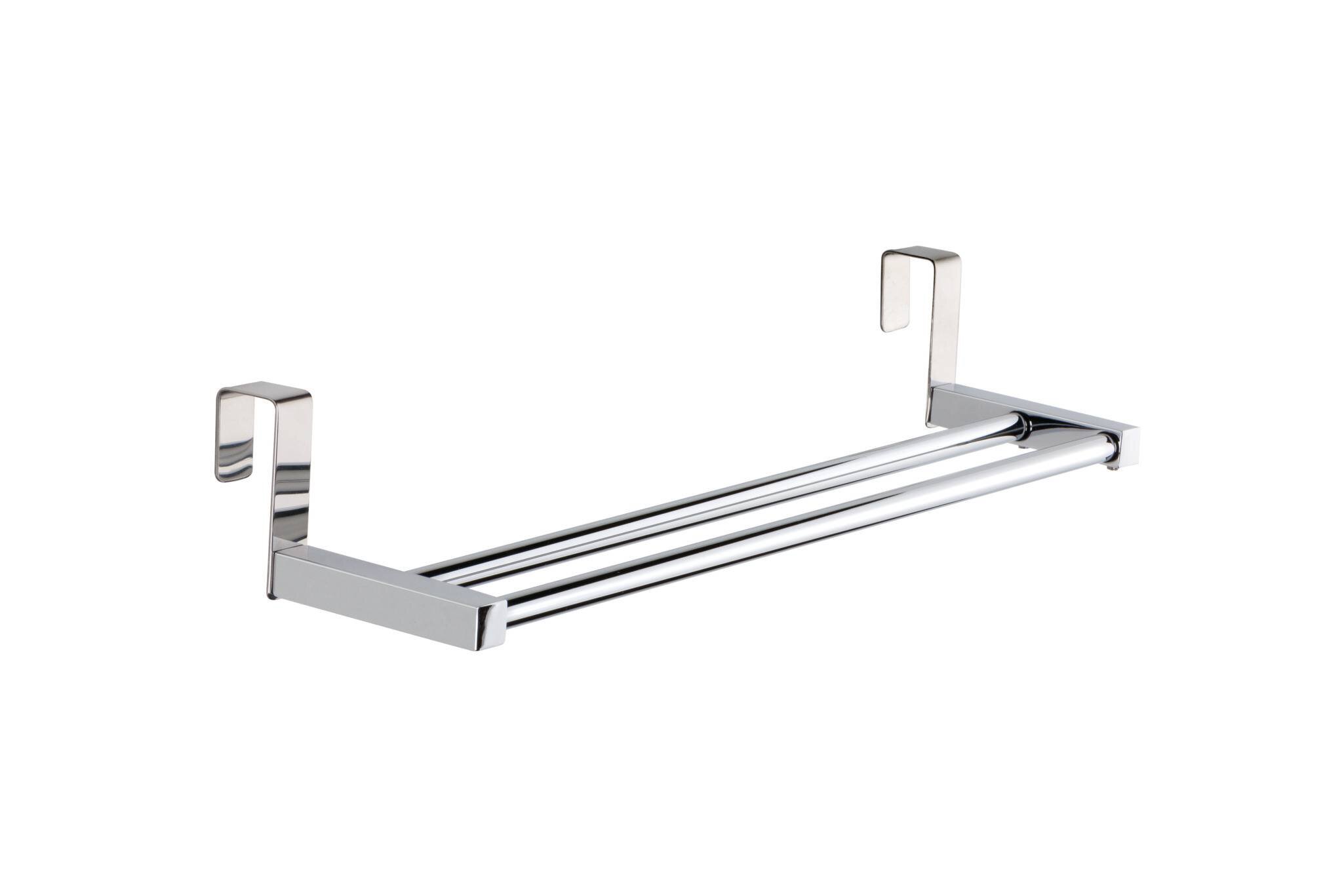 Toallero doble lateral para mueble Baho Side 35cm cromo