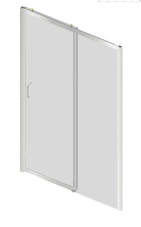 Mampara Baho Orizon Cromo 156-160cm