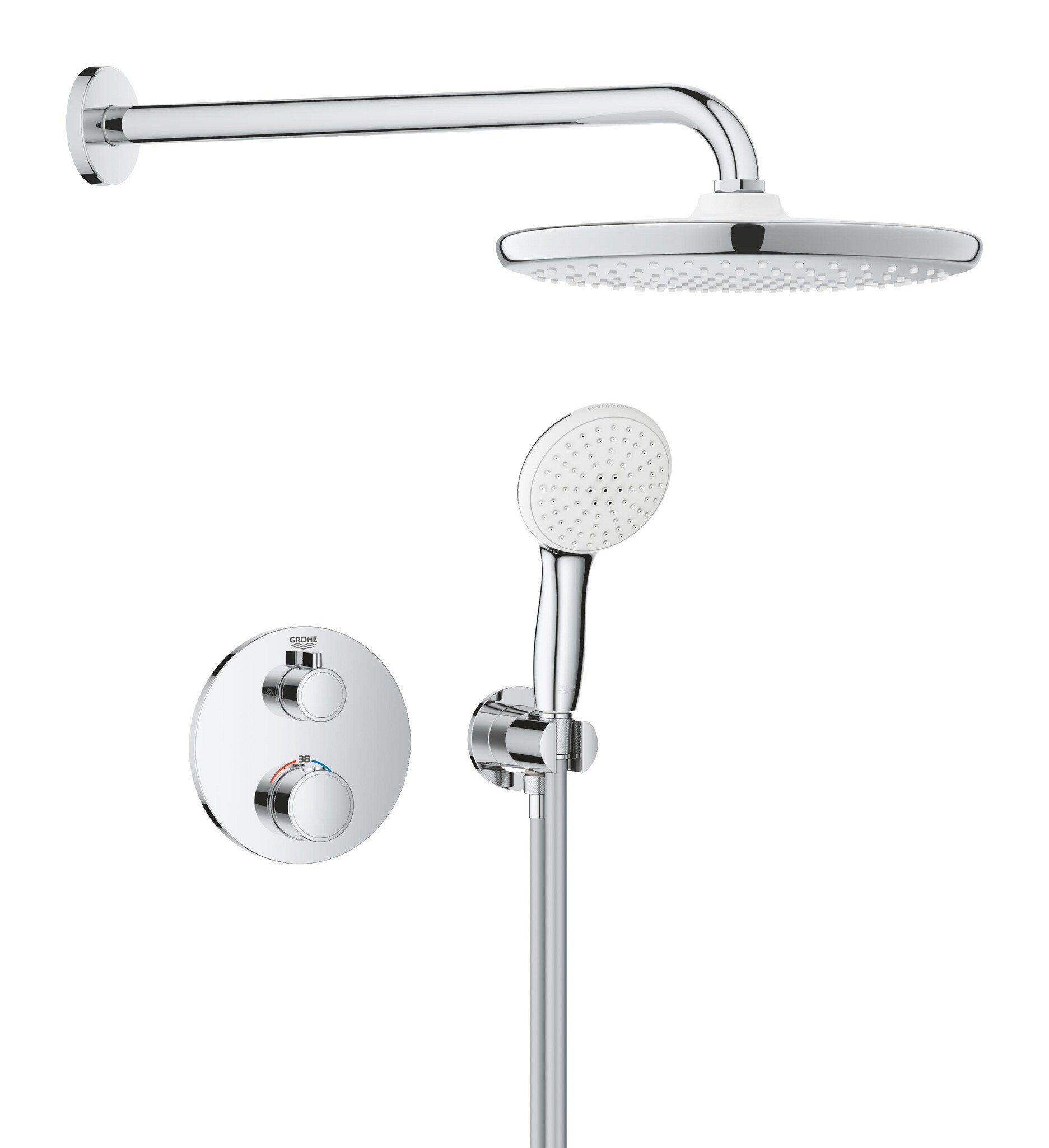 Grohe 1039960000 bundle GRT THM rd conc 2 func shw250