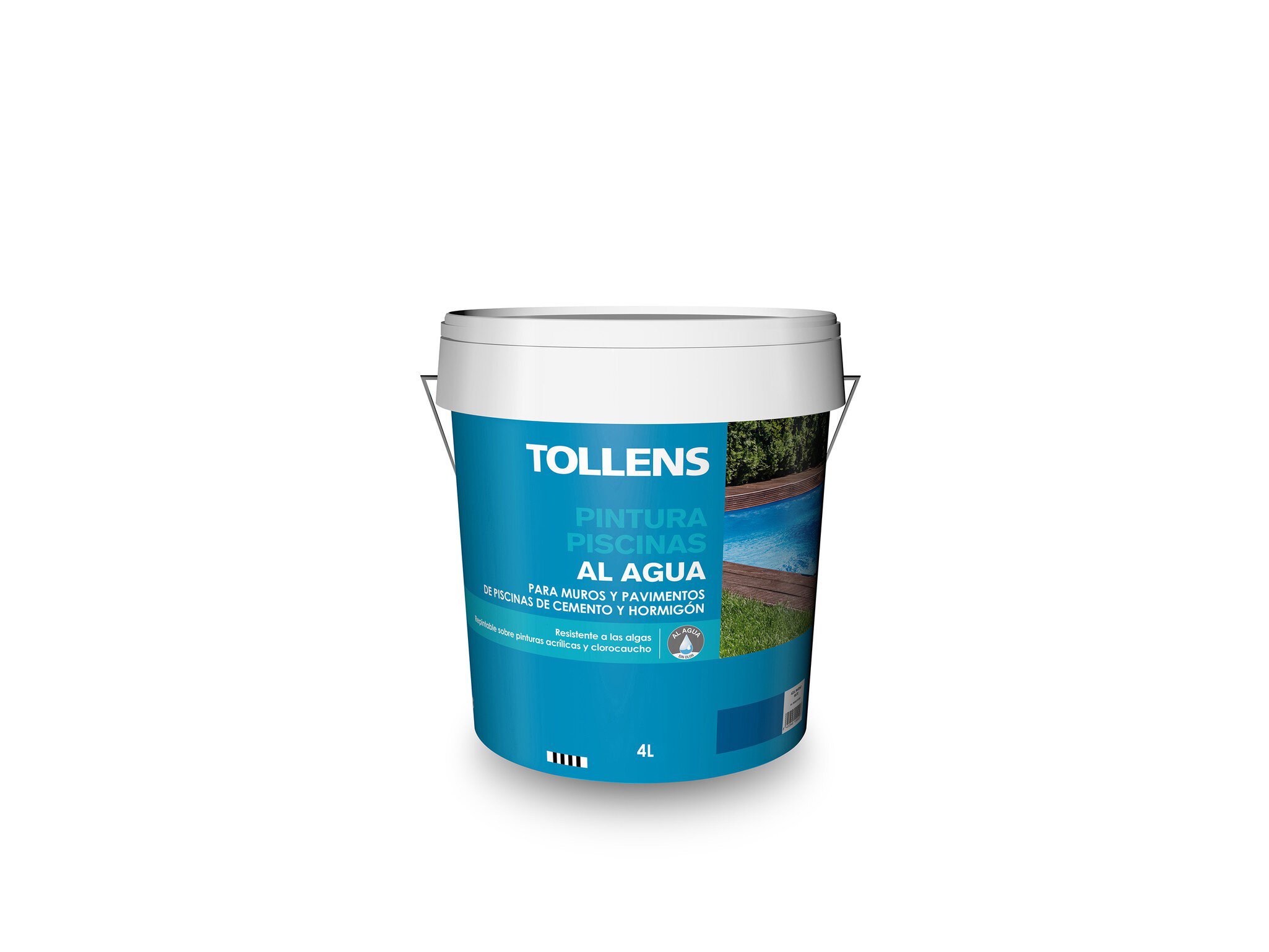 Bote pintura Cromology acrílica para piscinas agua azul 4L