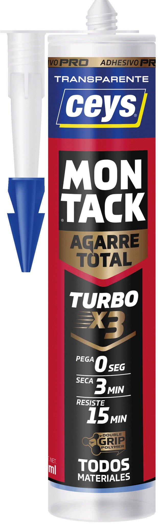 Cartucho Ceys montack turbo transparente 290 ml