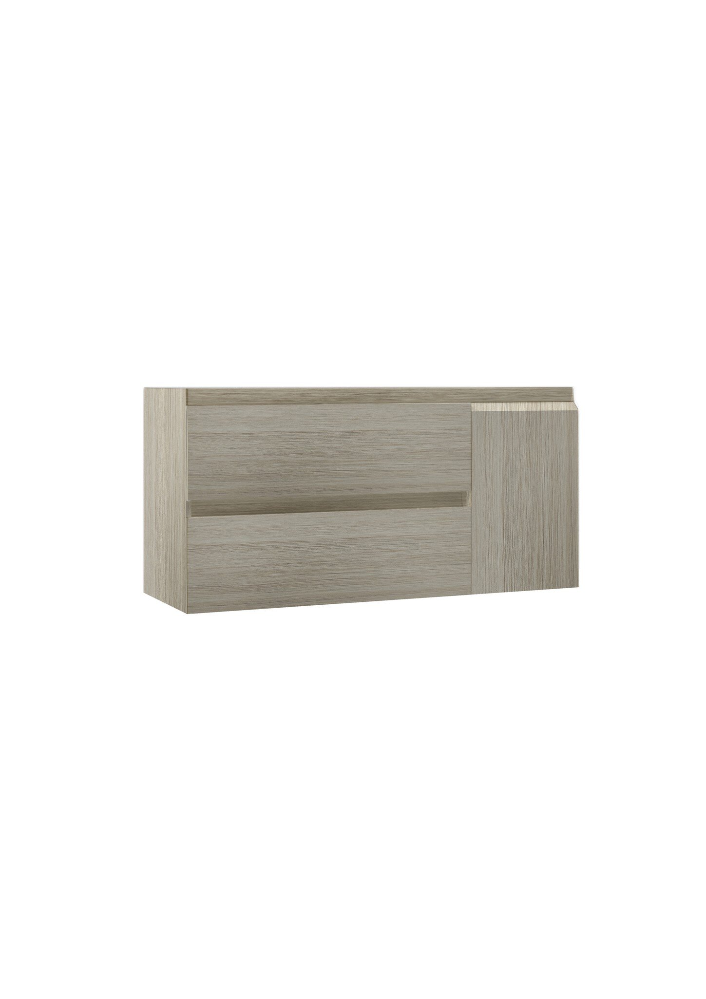 Mueble Baho Nordic 2C 1P suspendido 100x45 Roble pegaso