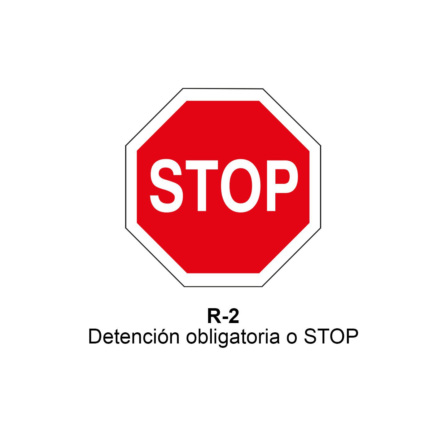 Pz. Señal JG acero STOP Eco-50cm