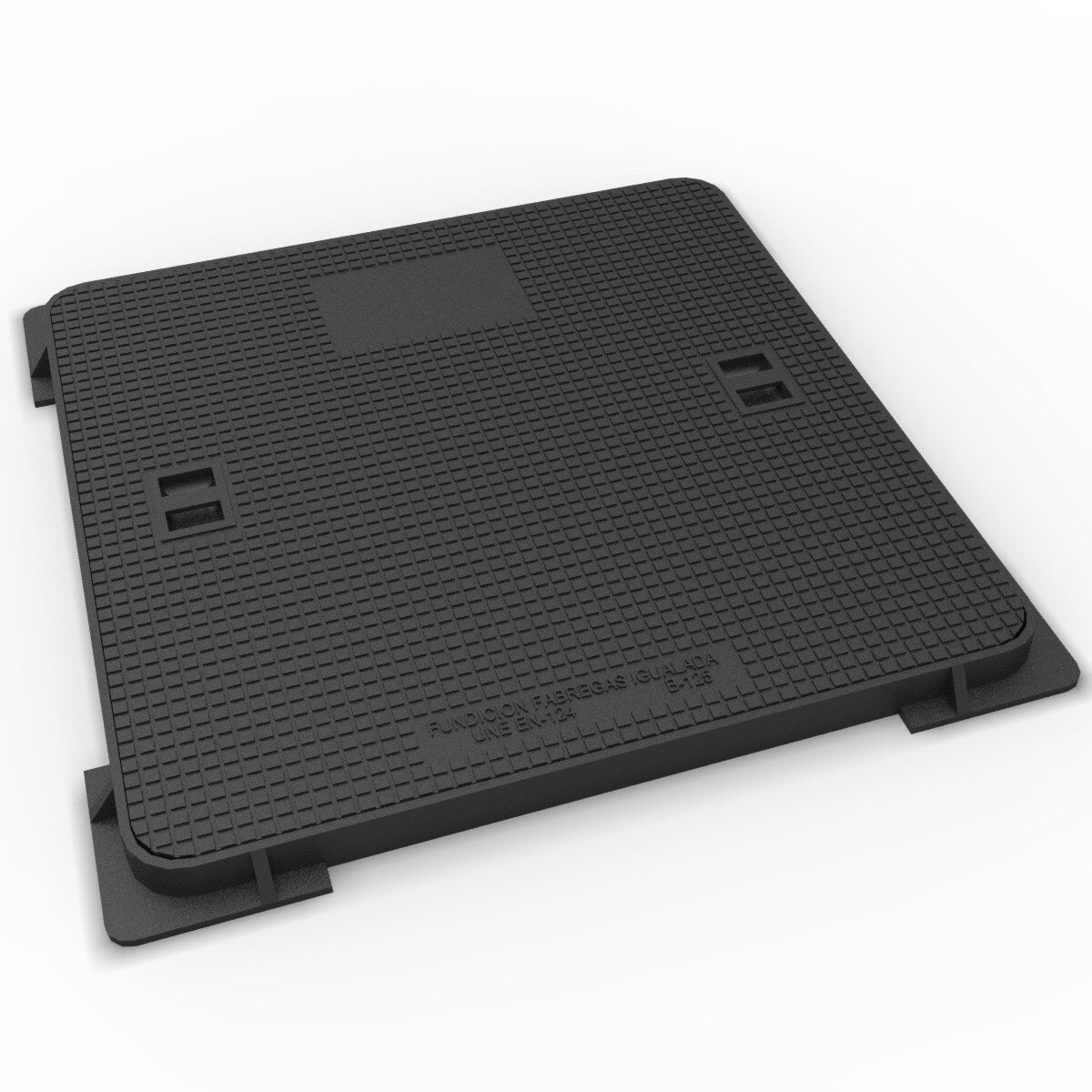 Tapa y marco fundicion 700x700 hidraulica clase b-125 (D-18)