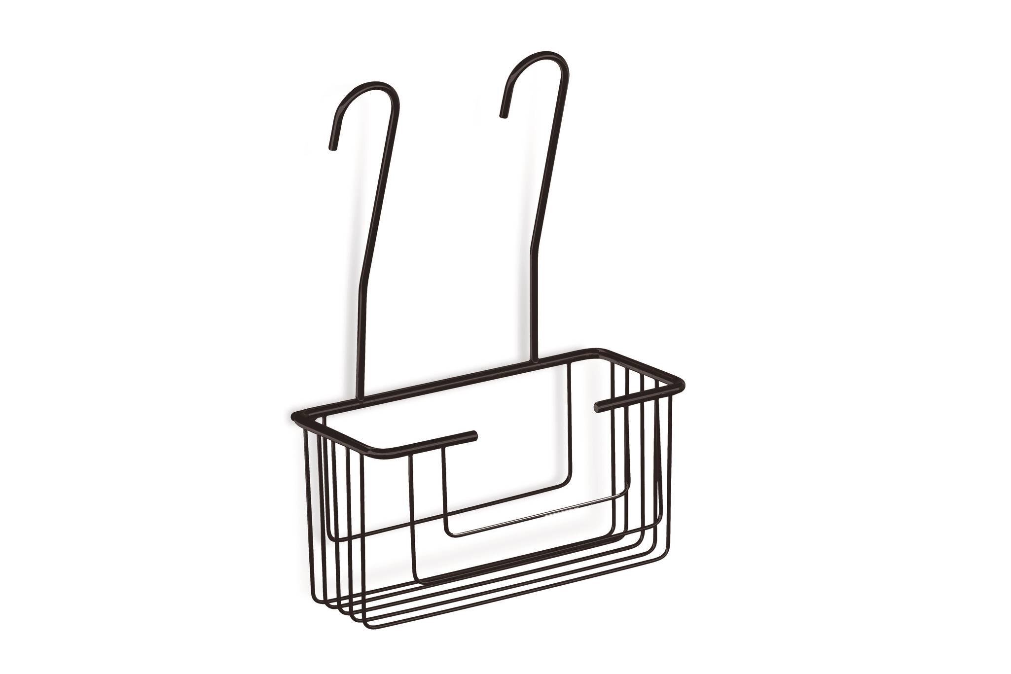 Contenedor Baho Panier con enganche para grifo negro mate