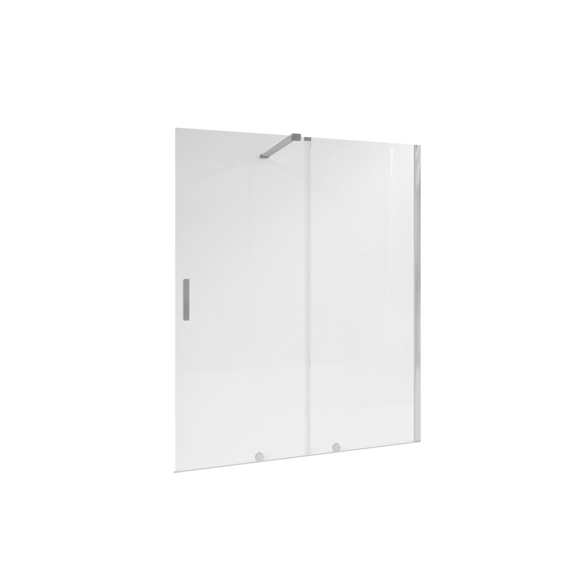 Mampara Baho Cielo con perfileria cromo 125 cm
