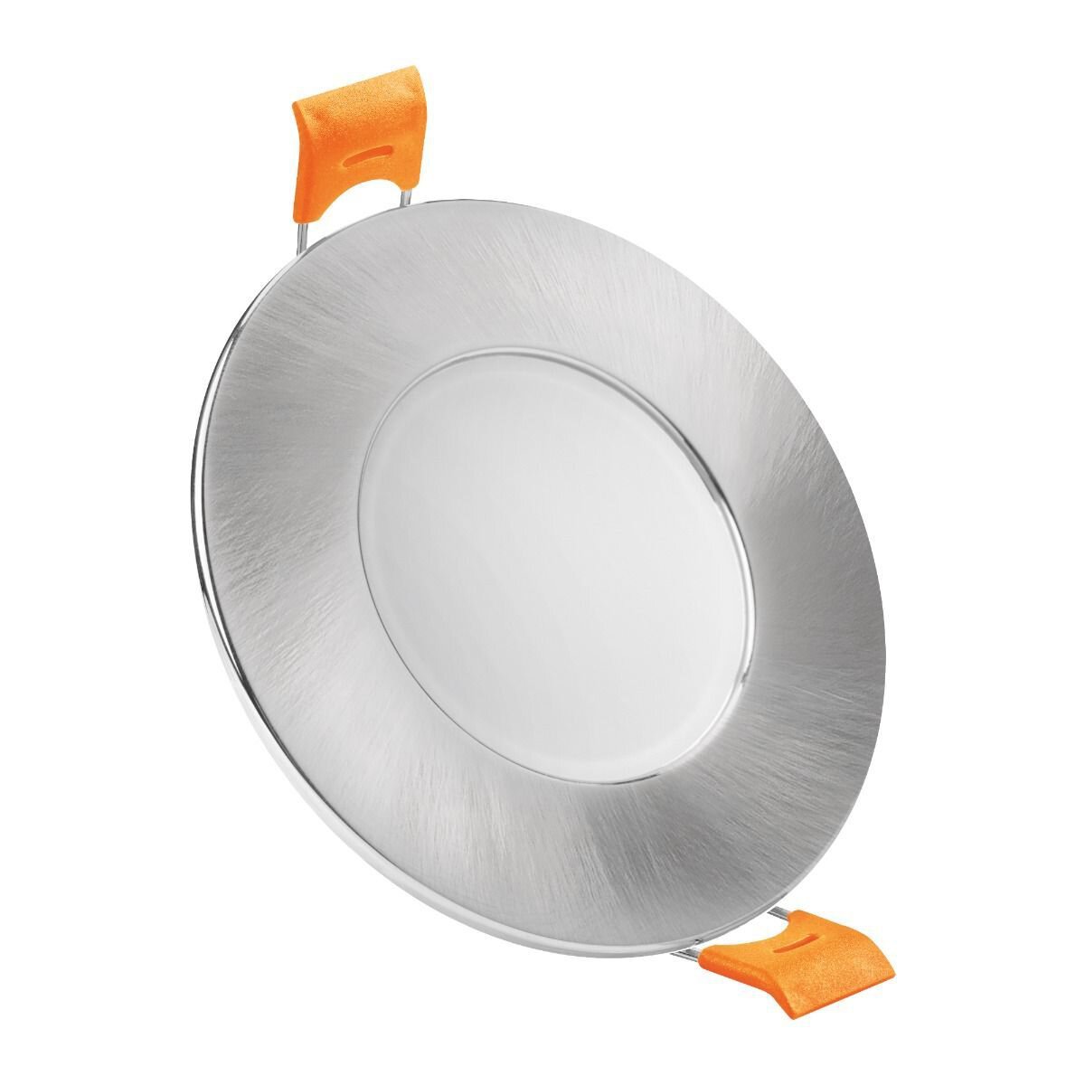 Pz. Matel aro led fijo redondo niquel IP65 blanco 7w cct