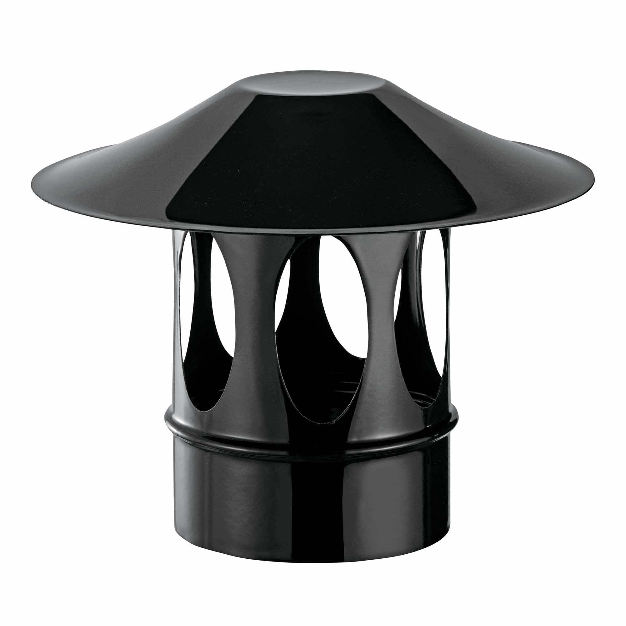 Pz.Bofill sombrerete antiviento vitrificado negro mate diam.150