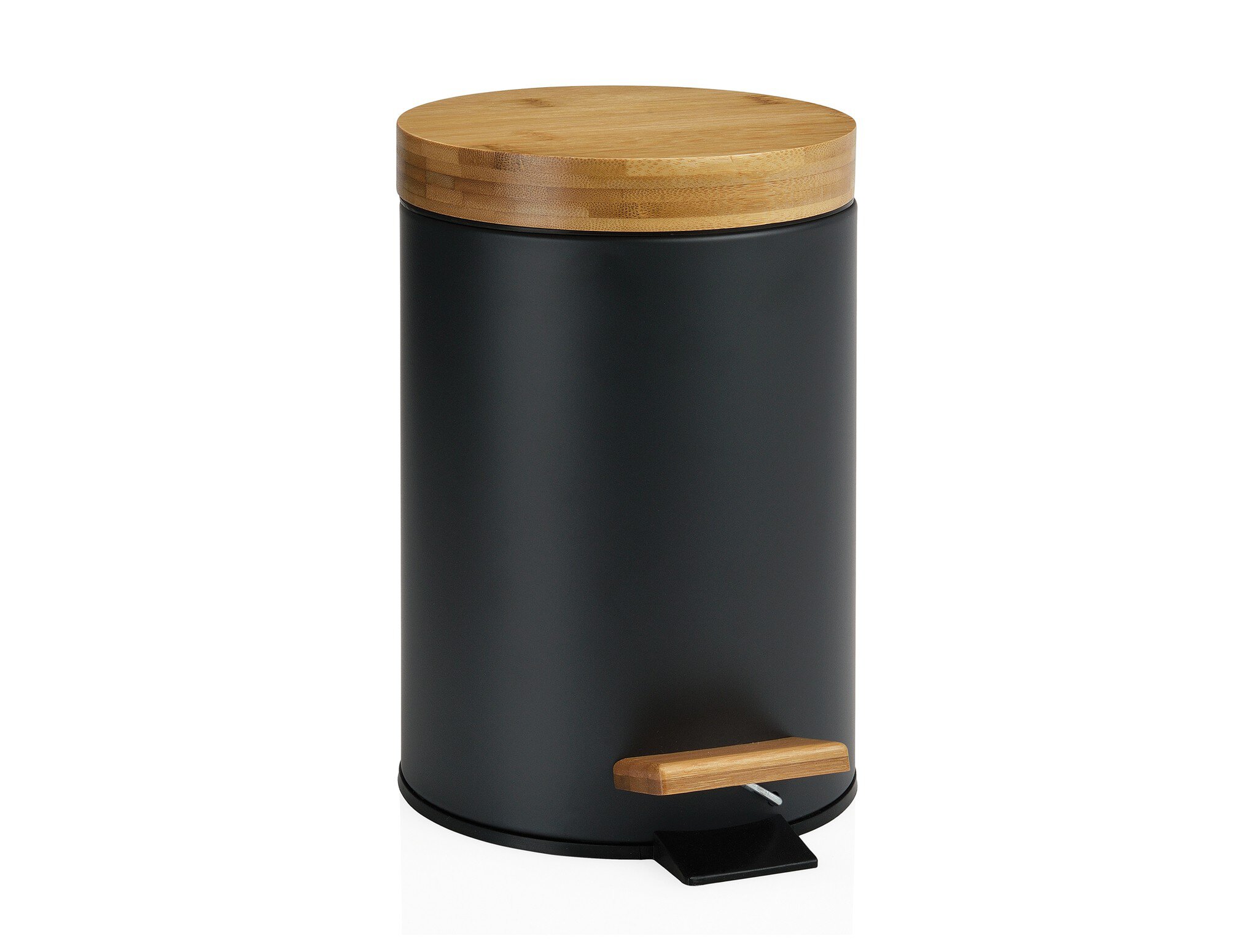Pz. Andrea House BA69080 papelera pedal s.c. negra/bambu 3l.