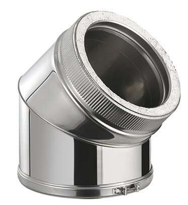 Pz.Bofill codo 45º doble pared diam. 80