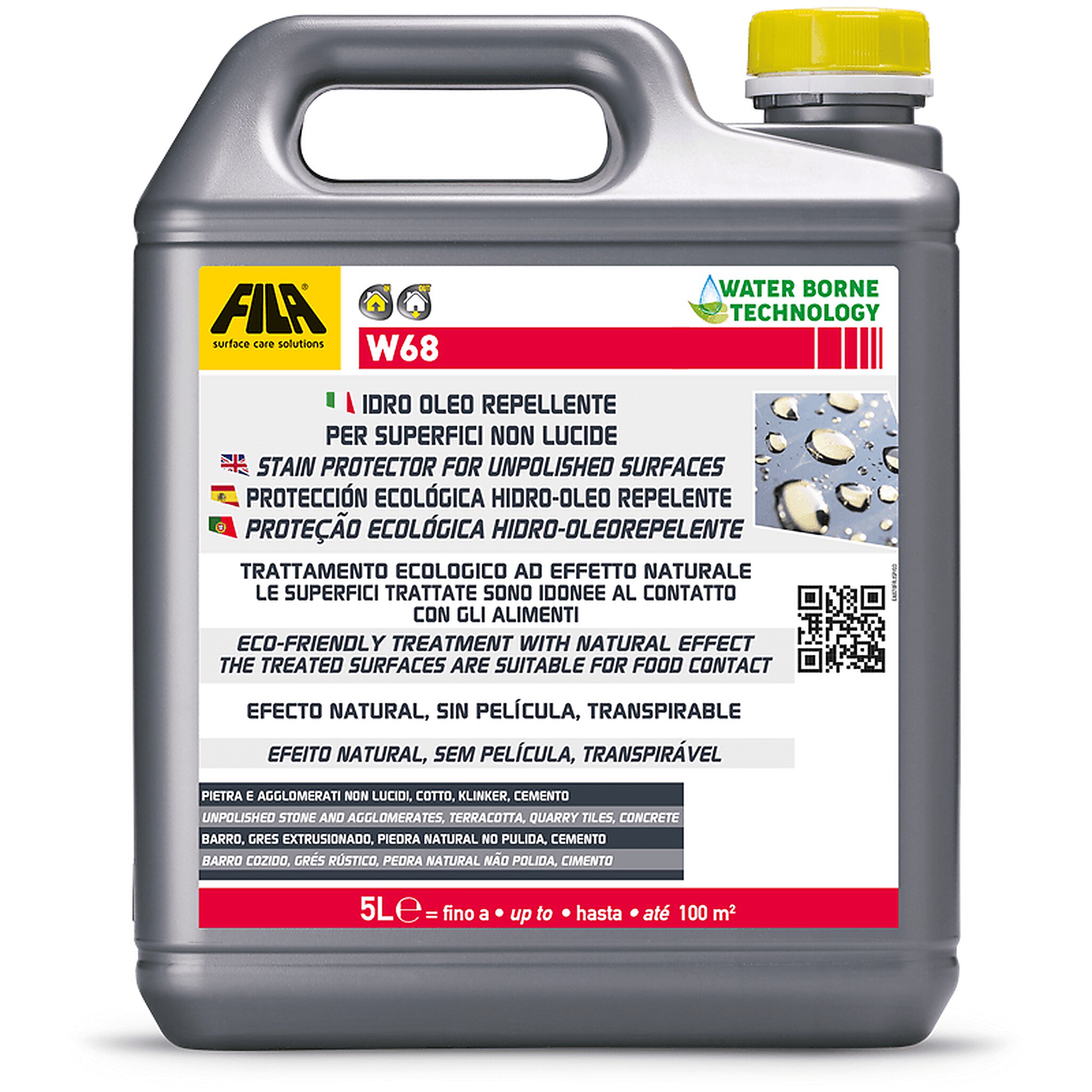 Bote (5l) Fila antimancha efecto natural base acuosa W68