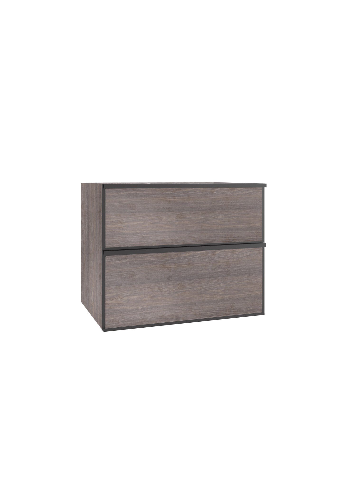 Mueble Baho Quadro suspendido 80x45cm Palma Roble