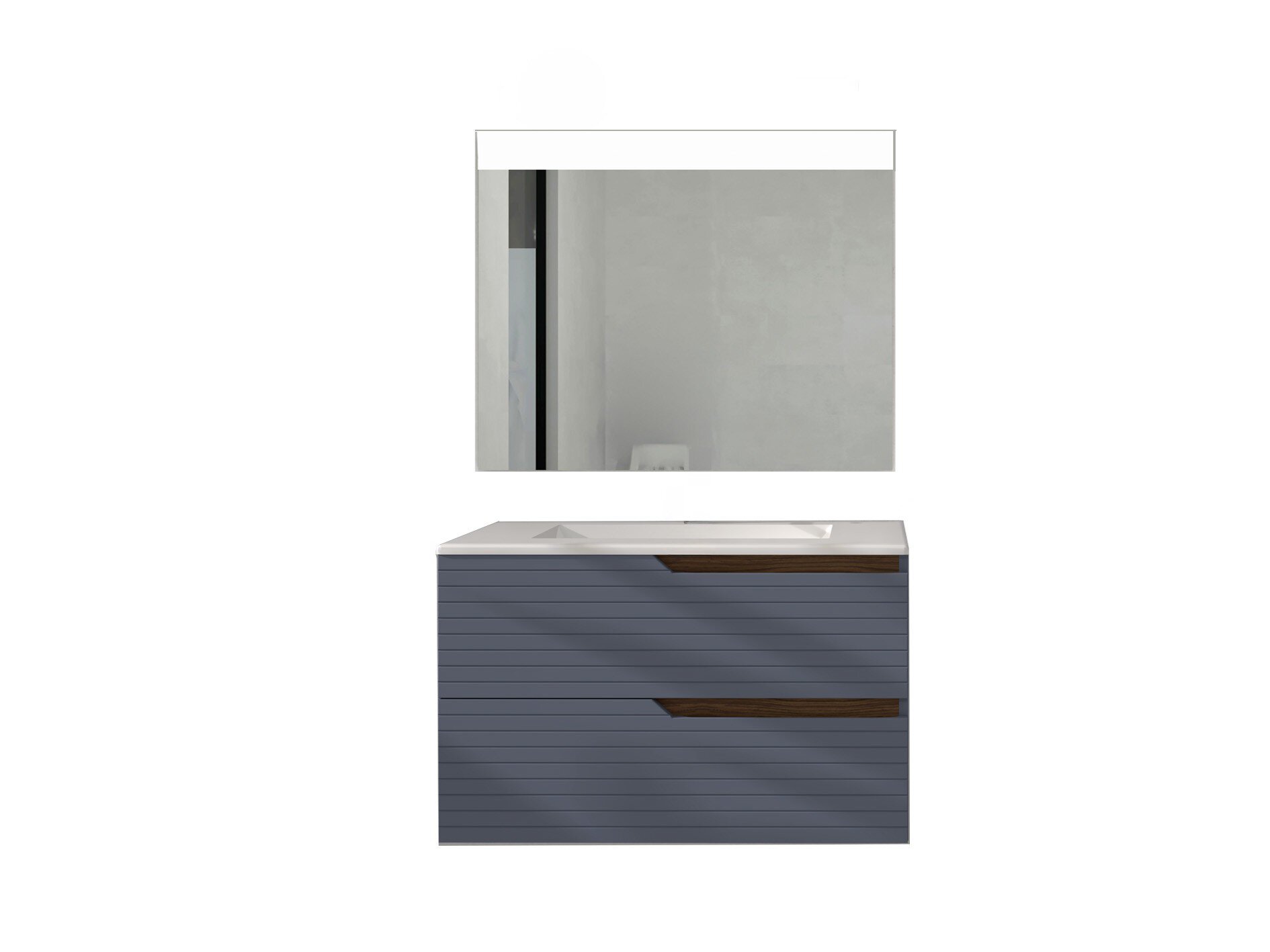 Conjunto Baho Plus 100 Donna Mare (Espejo Led)
