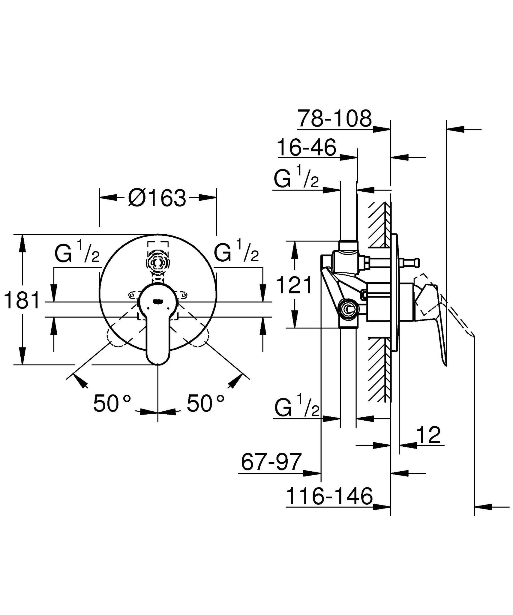 Grohe 29079000 bauedge mndo. b/d emp