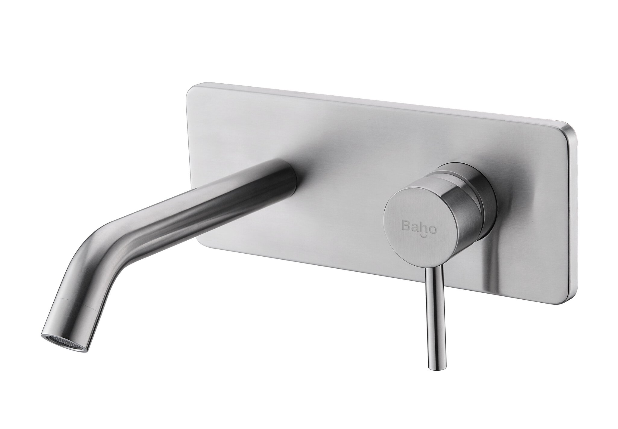 Grifo de lavabo empotrable Baho Acero