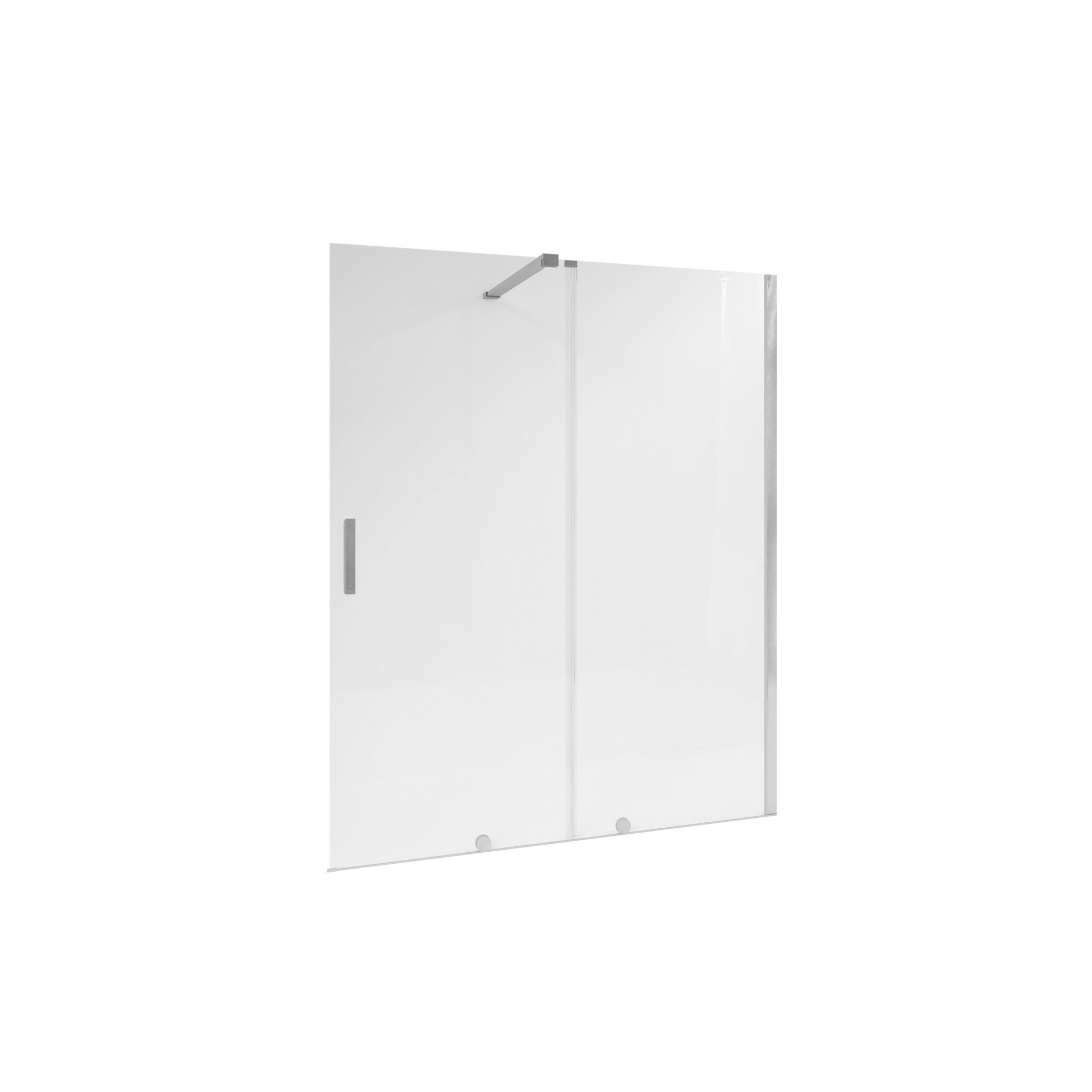 Mampara Baho Cielo con perfileria cromo 130 cm