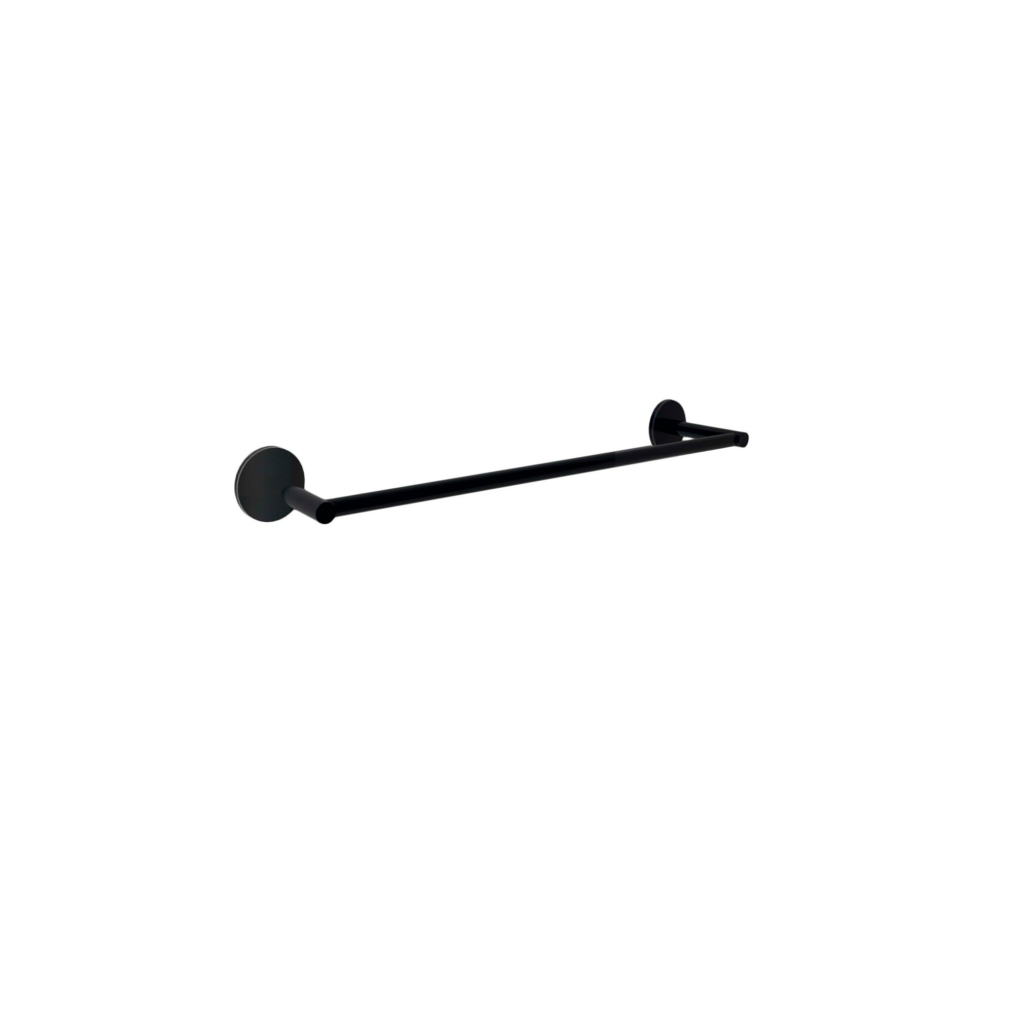 Toallero Baho Stick Round Negro Mate barra 30 cm (adhesivo)