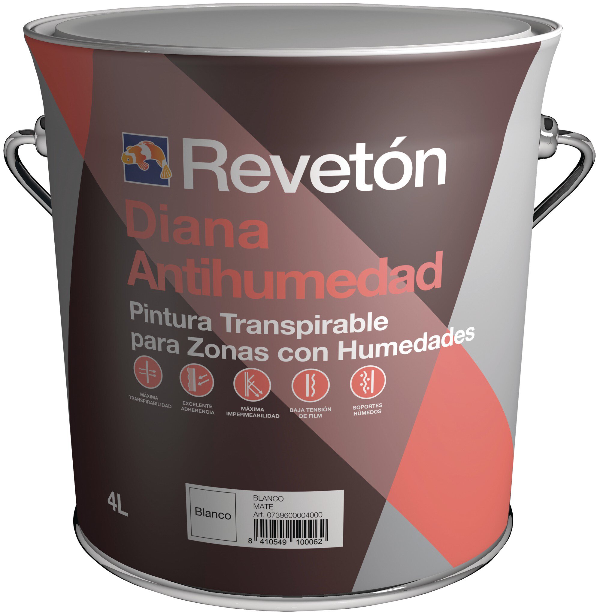 Bote pintura Cromology Diana antihumedad blanca 750ml