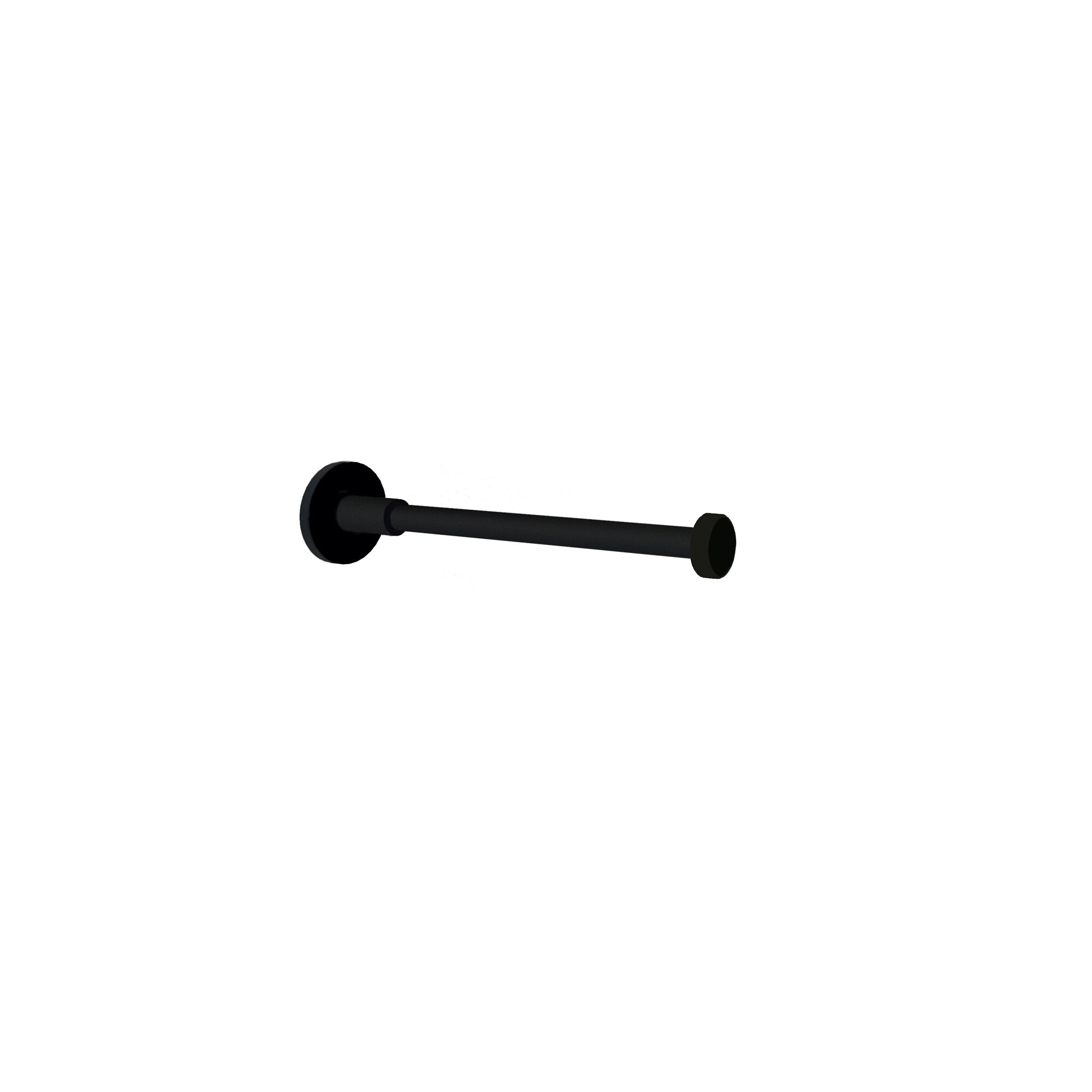 Portarrollos Baho Stick Round Negro Mate sin tapa