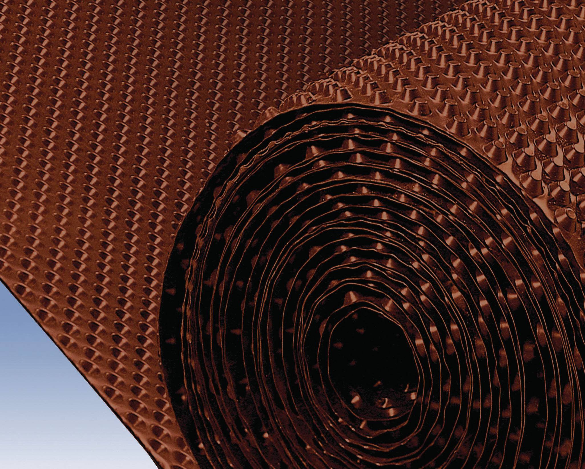 Rollos lamina drenante HDPE Danosa DANODREN H10 marrón- 2.10x30m (314311)