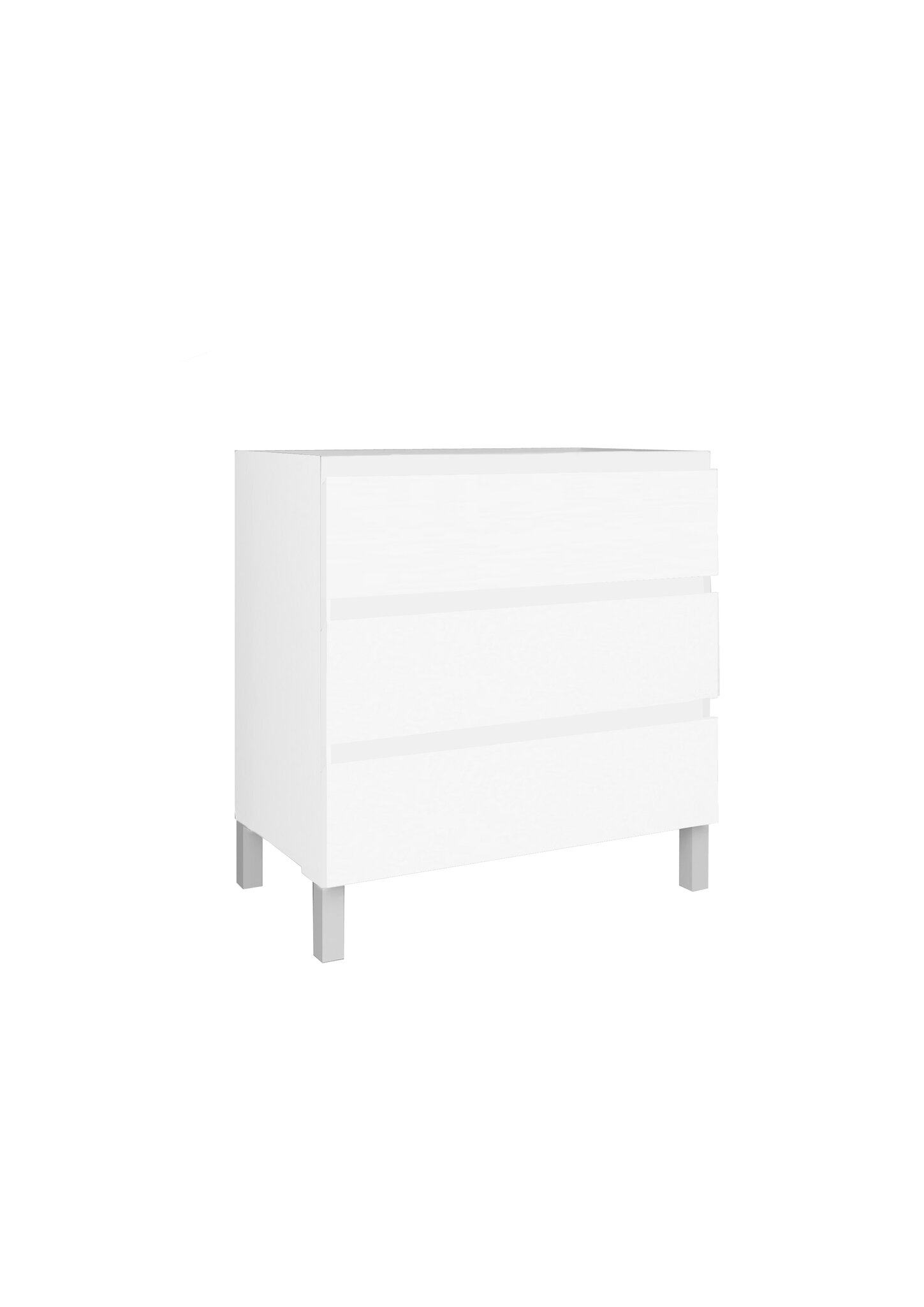 Mueble Baho Nordic 3C a suelo 60x45 Blanco mate