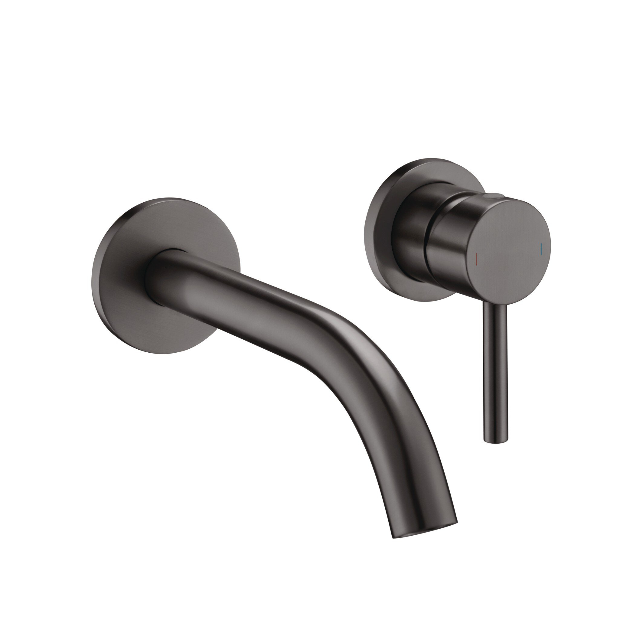 Grifo de lavabo empotrable Baho Rondo gunmetal