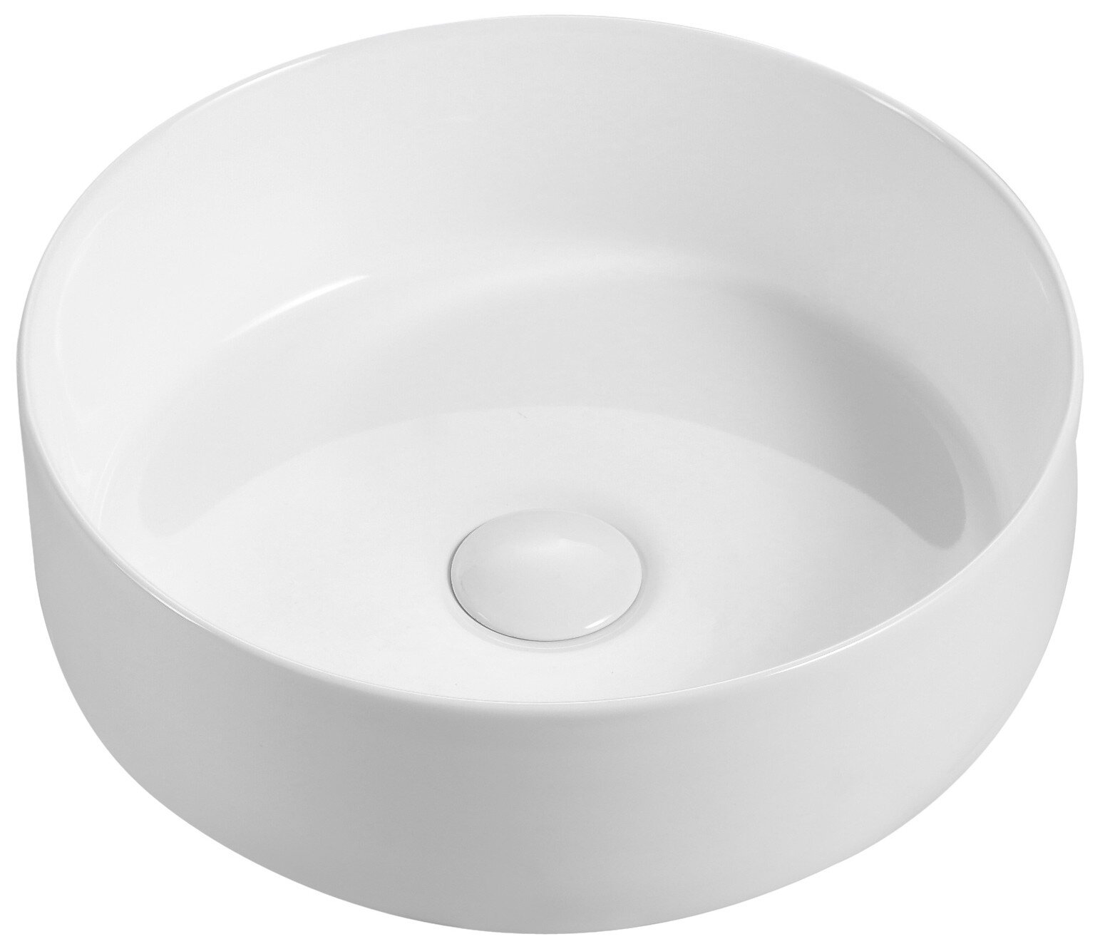 Lavabo Ópalo Baho redondo diam.40,5 blanco brillante