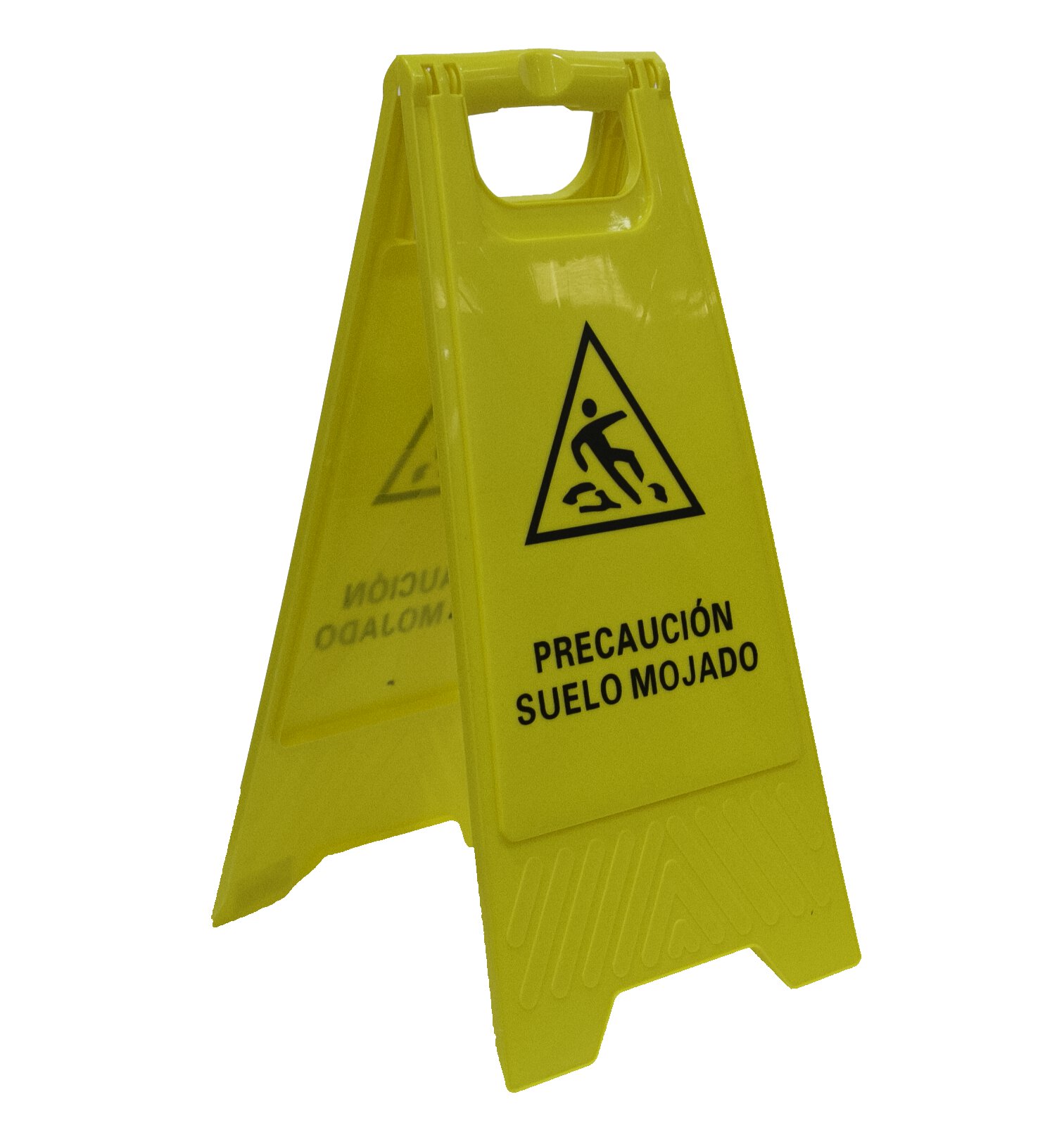 Pz. Señal plegable JG suelo mojado amarilla