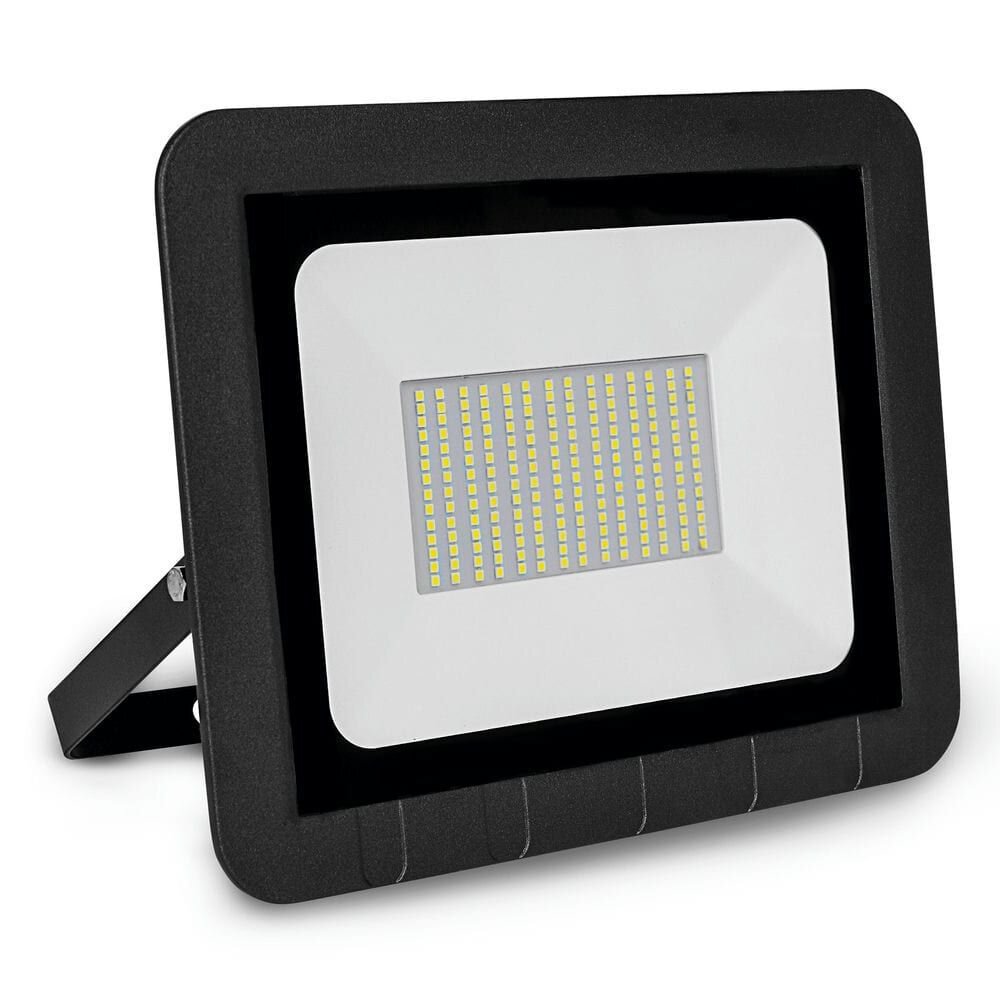 Pz. Matel proyector led plano negro 100w IP65 6400k 8200lm